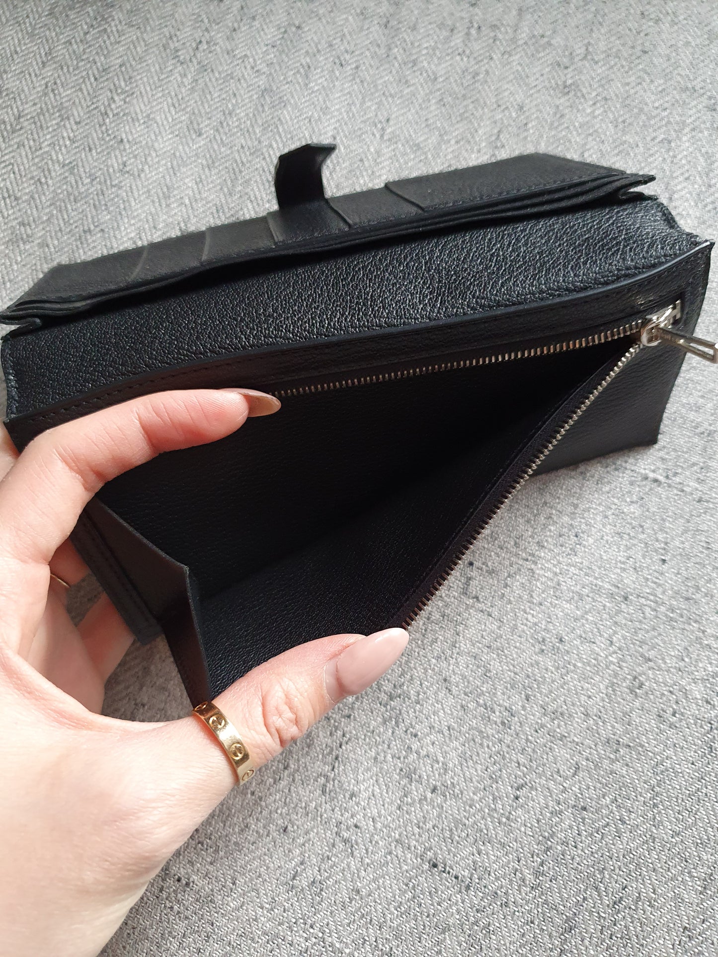 *New Drop* Authentic Hermès Bearn Black Veau Epsom Wallet