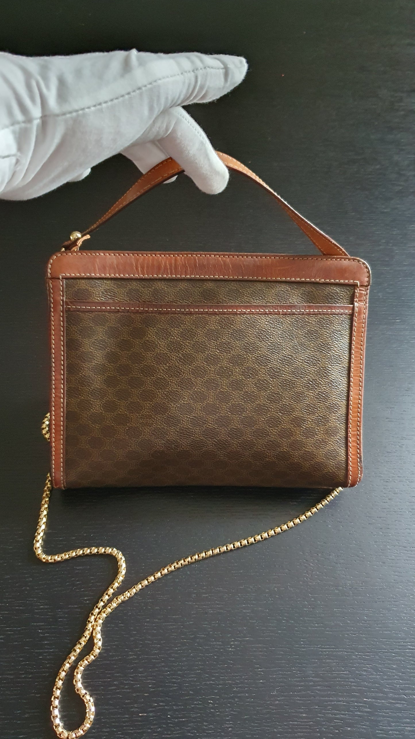 Authentic Vintage Celine Upcycle Purse (with Single Handle Strap)
