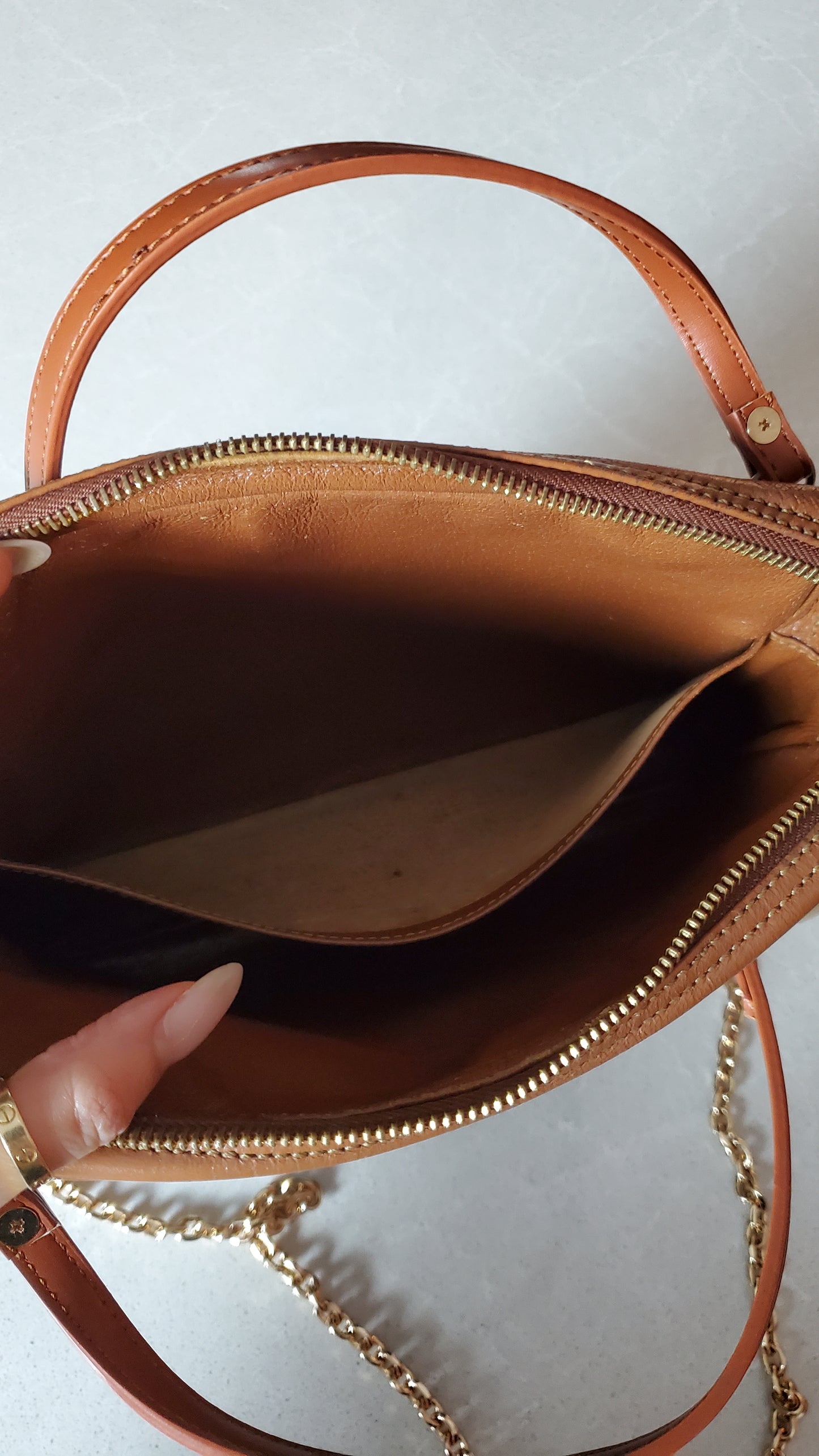 Authentic Vintage Louis Vuitton Upcycle Purse with Strap & Chain