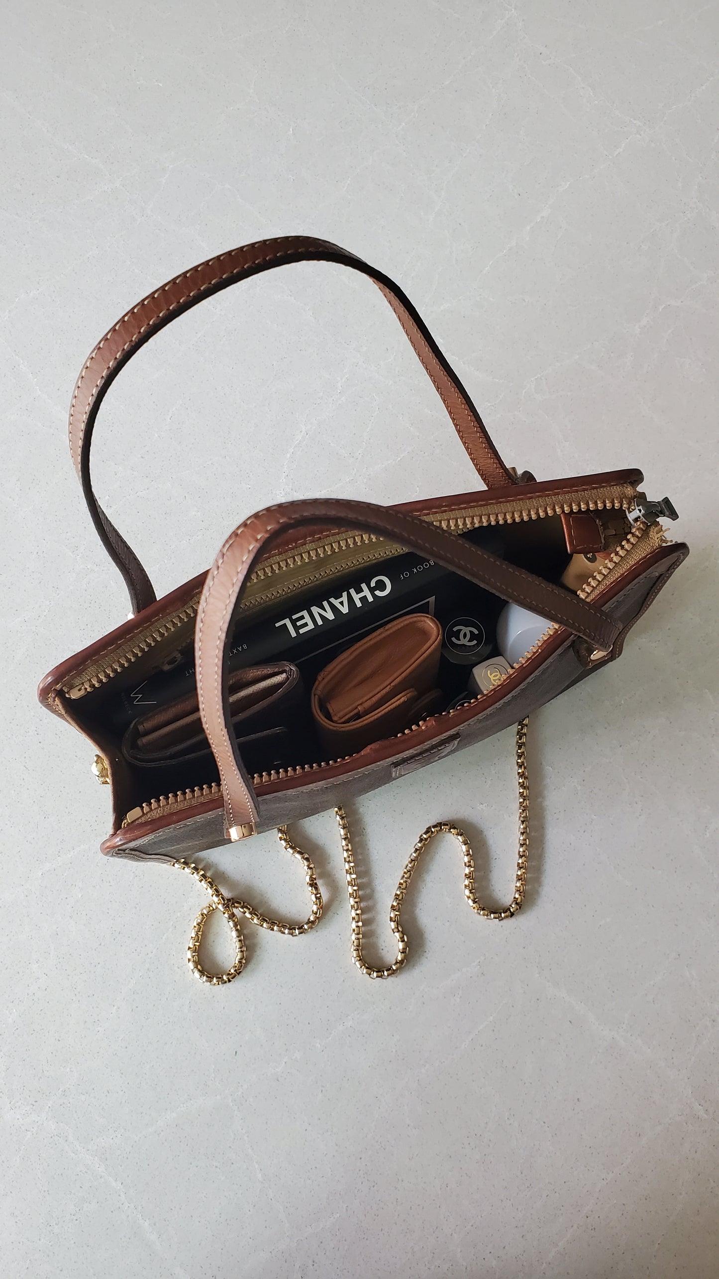 Authentic Vintage Celine Upcycle Purse (with Two Handle Straps)