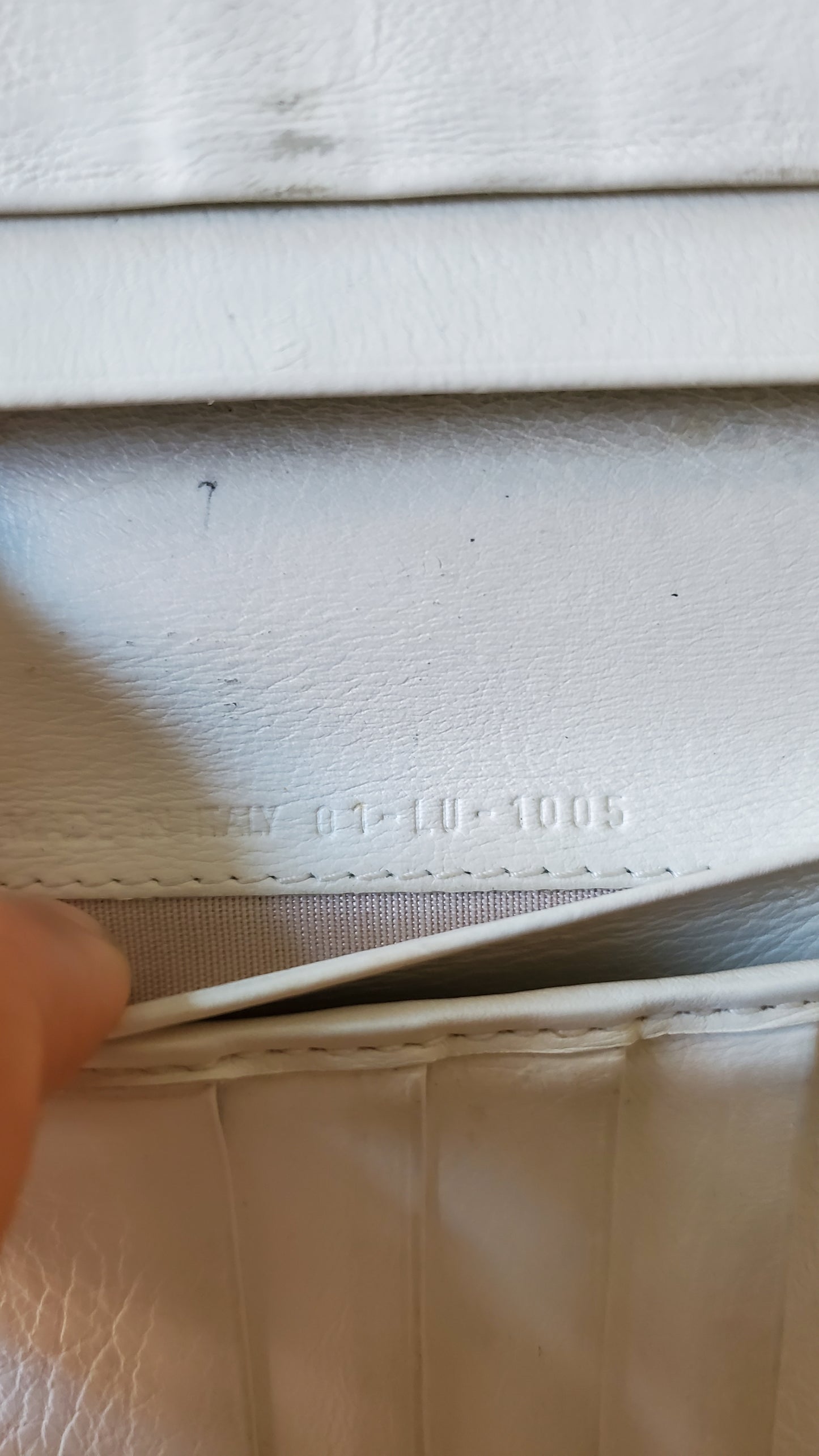 Authentic Vintage Dior Upcycle Cream Wallet with Chain