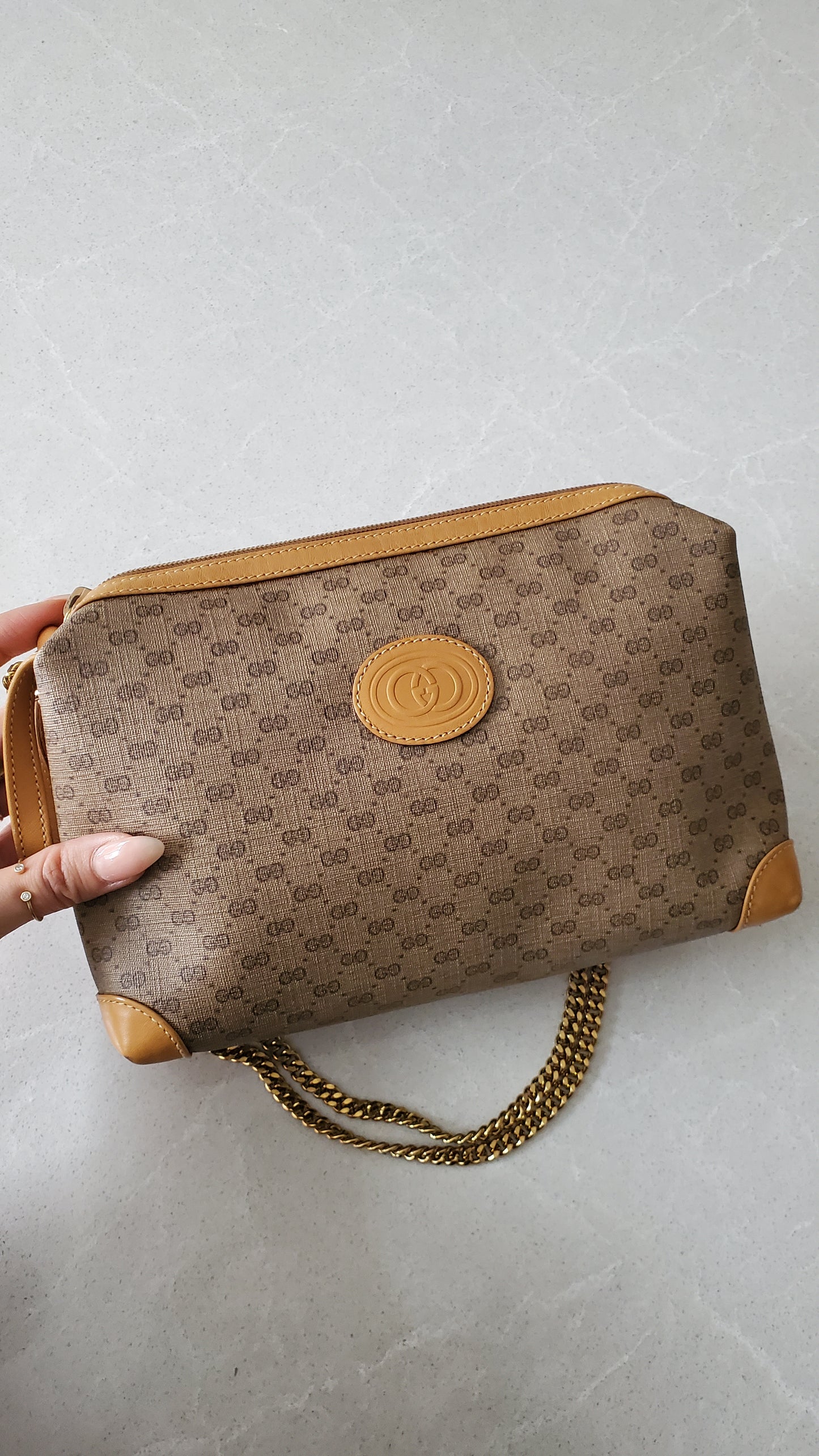 Authentic Vintage Gucci Upcycle Purse on Chain