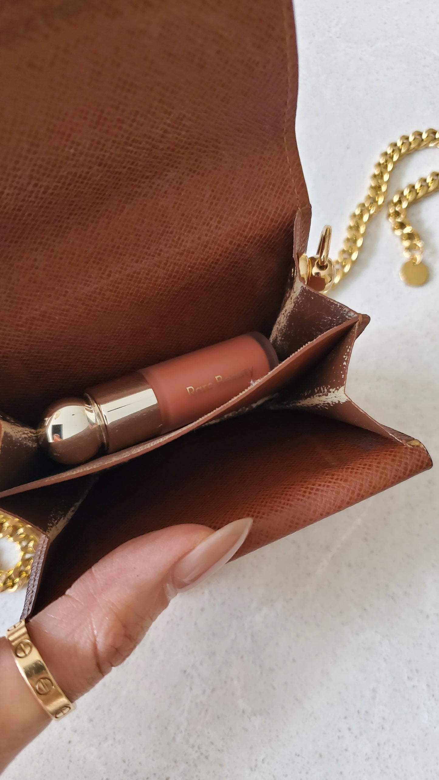 Authentic Vintage Louis Vuitton Upcycle Mini Pouch on Chain