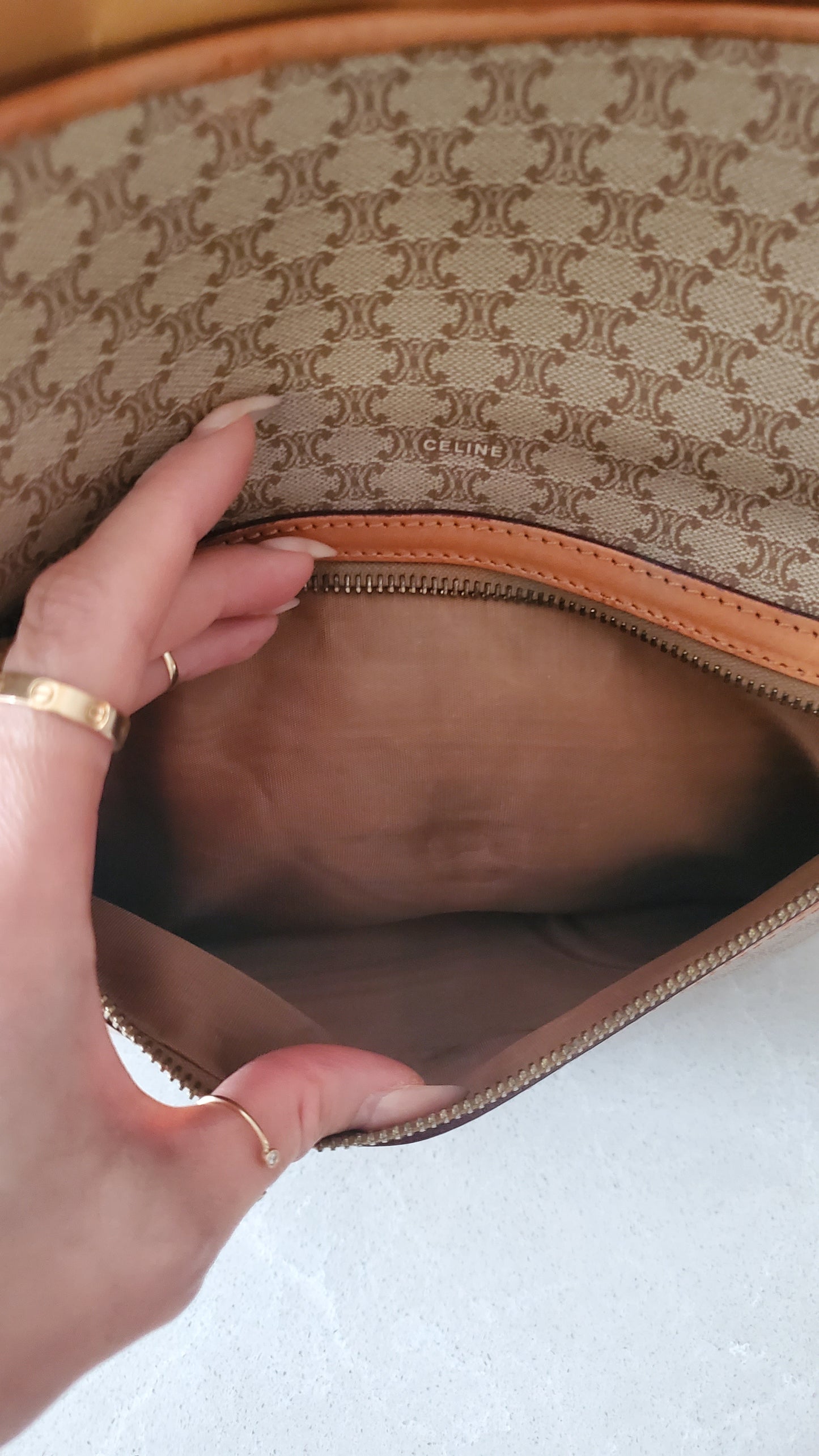 Authentic Vintage Celine Upcycle Purse with Strap