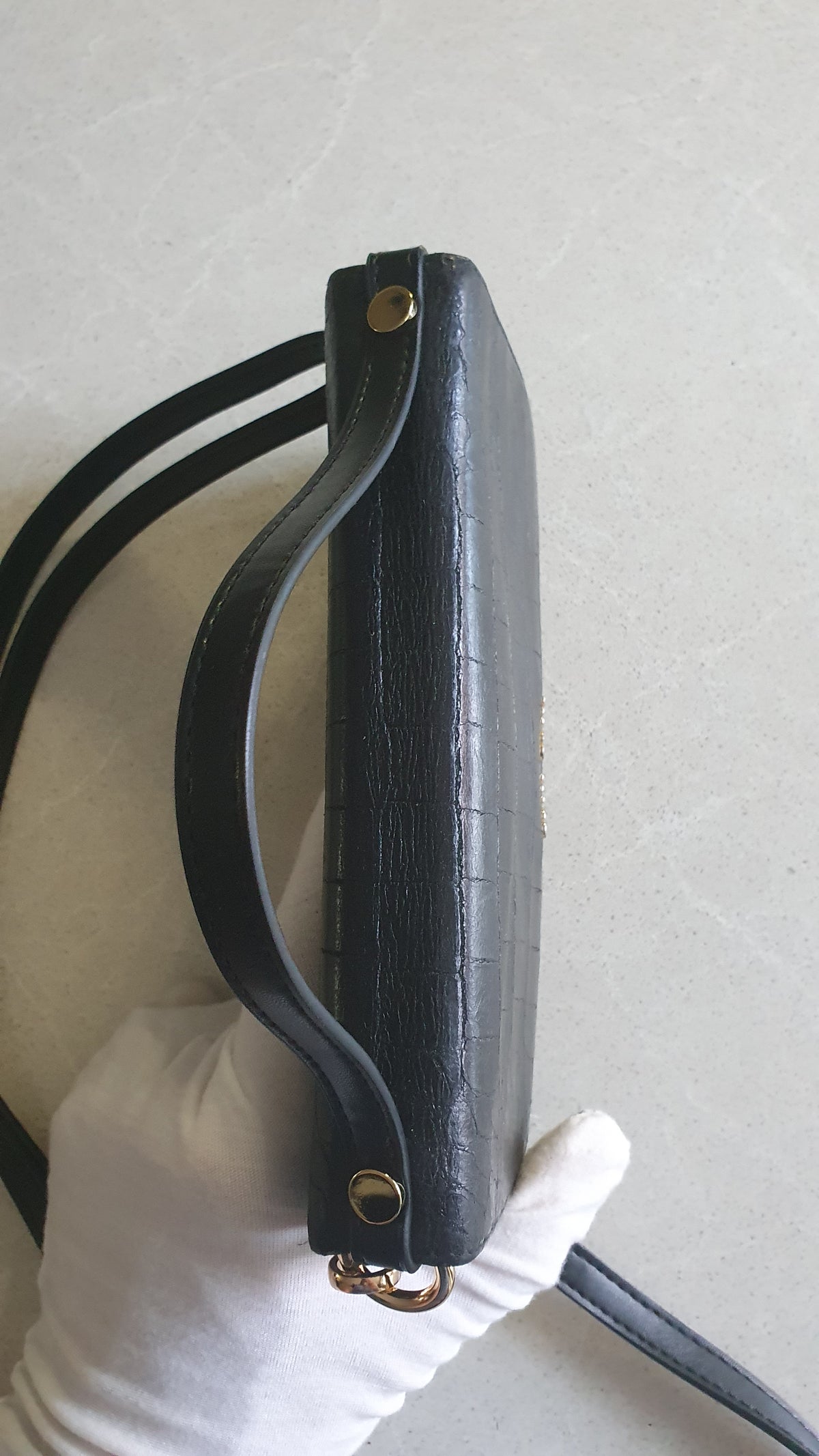 Authentic Miu Miu Upcycle Black Wallet with Straps