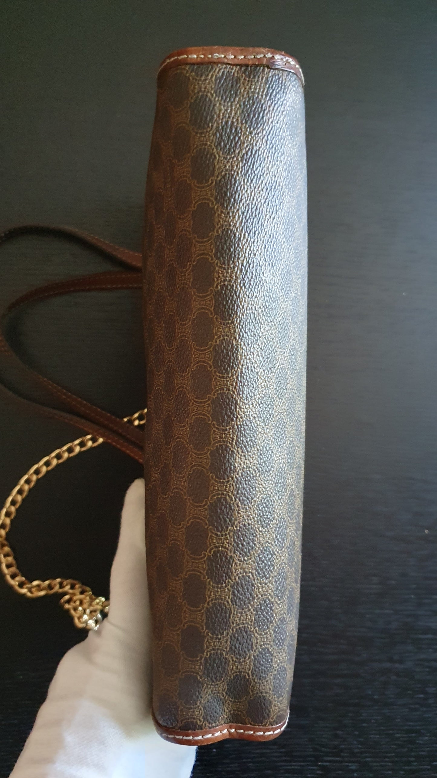 Authentic Vintage Celine Upcycle Purse (with Two Handle Straps)