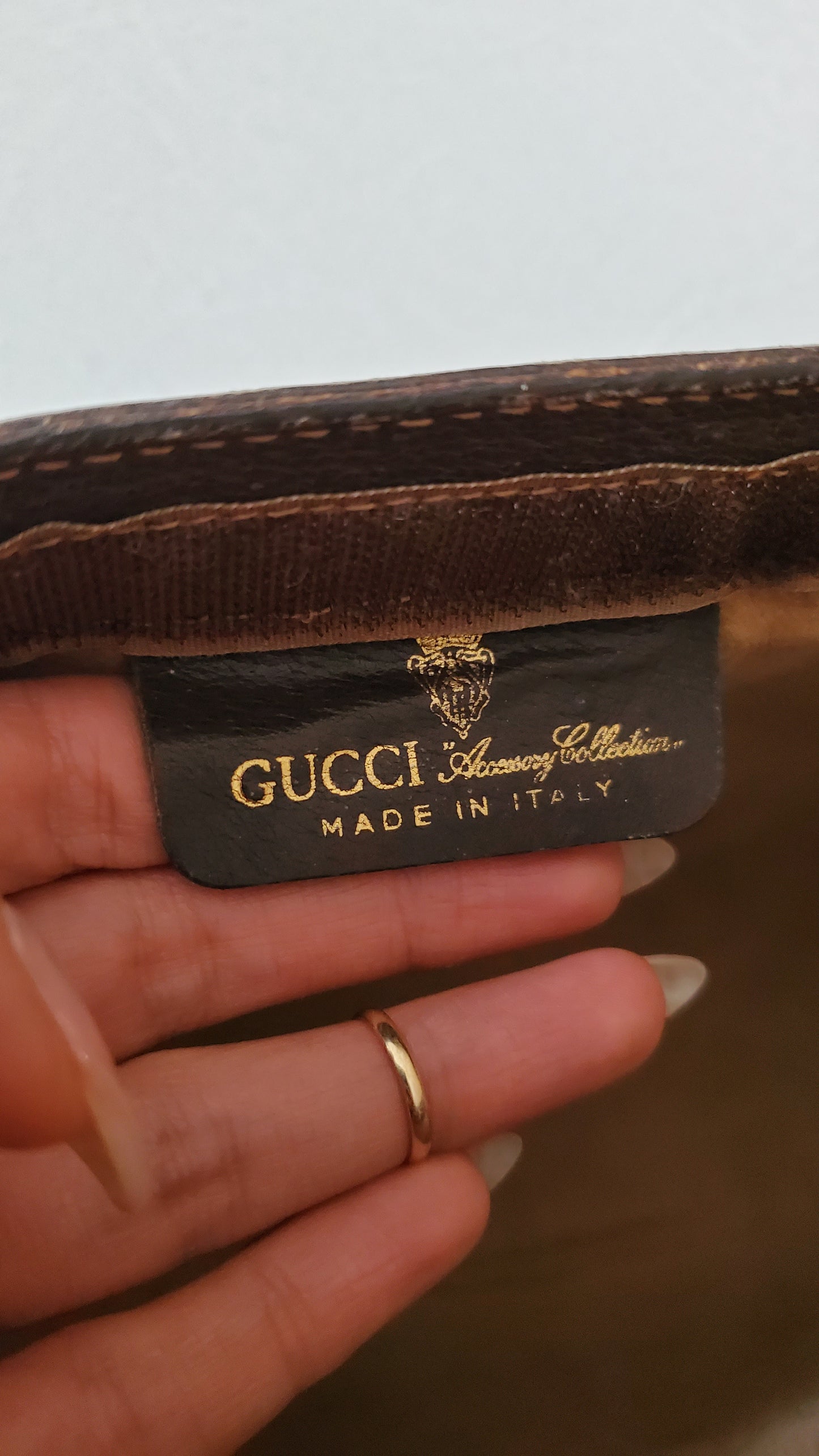 Authentic Vintage Upcycle Gucci Bag on Strap & Chain