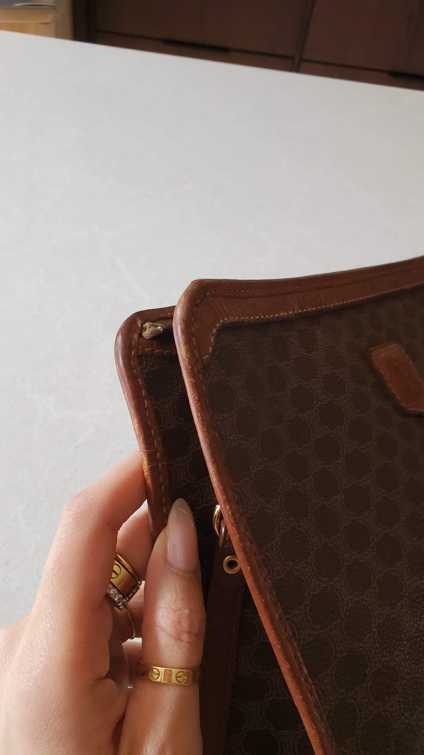 Authentic Vintage Celine Upcycle Purse on Strap