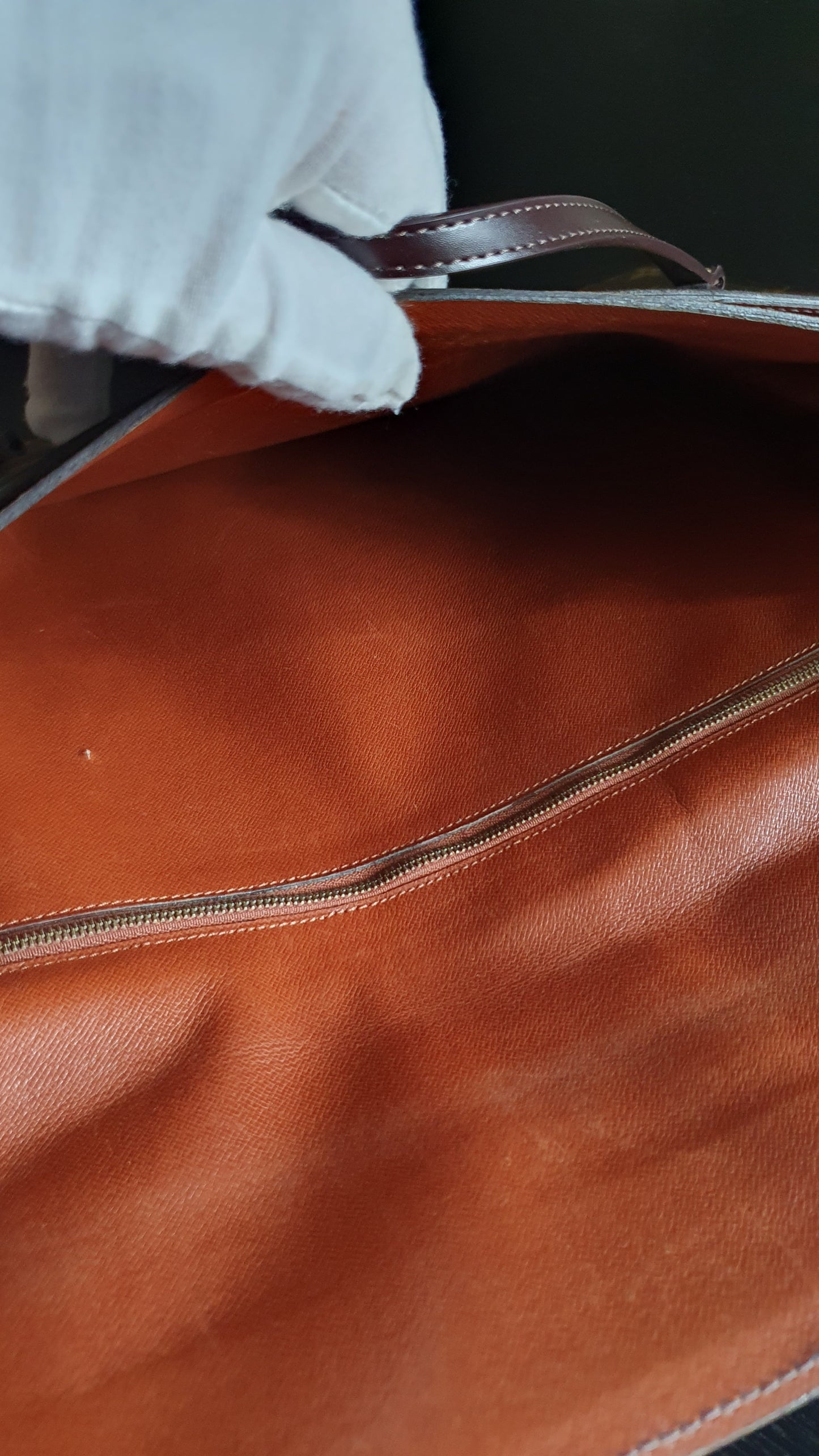 *Rare* Authentic Vintage Louis Vuitton Upcycle Brown Versatile Purse with Handle Straps