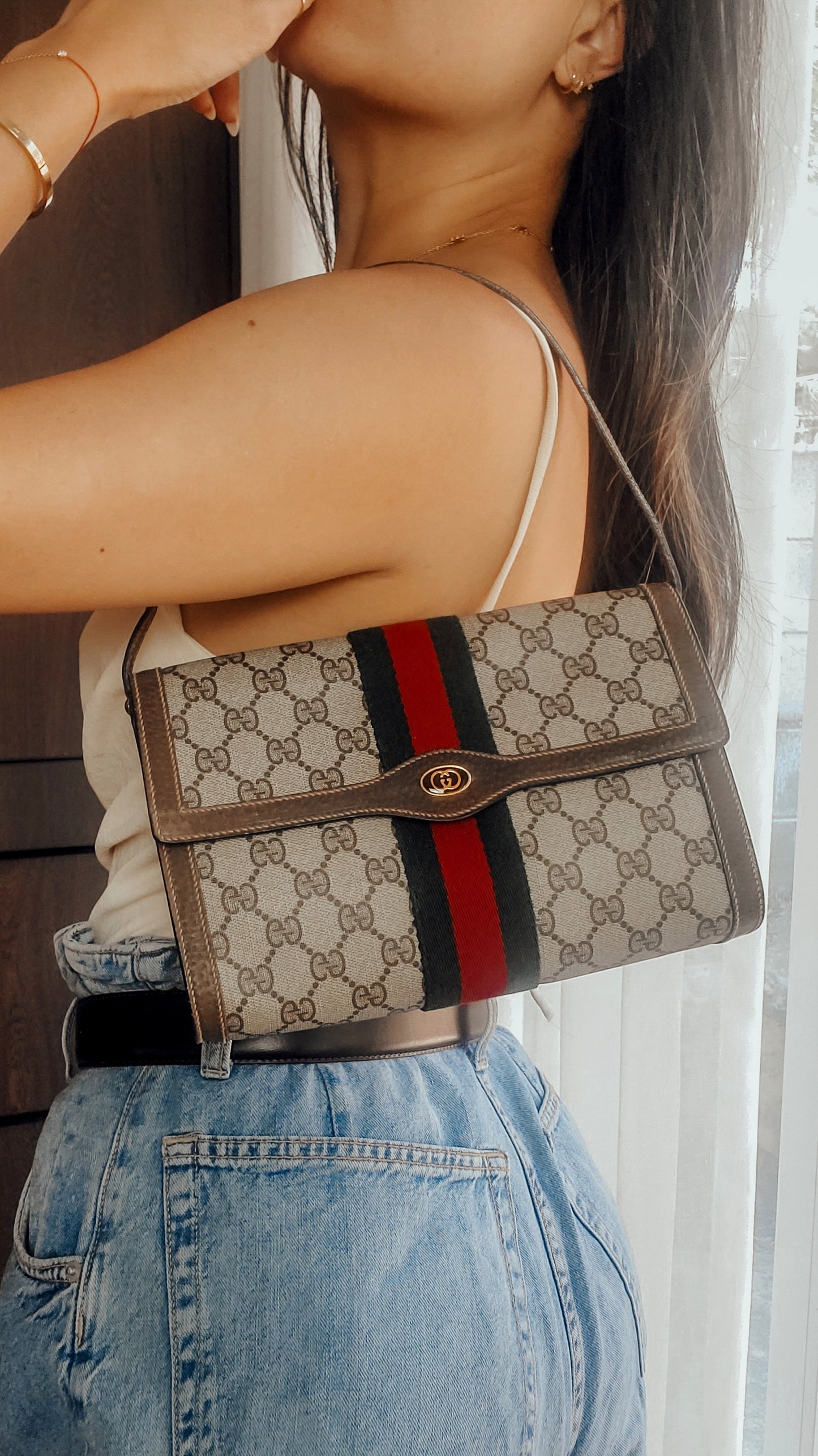 Authentic Vintage Gucci Upcycle Purse with Shoulder Strap (2/2)