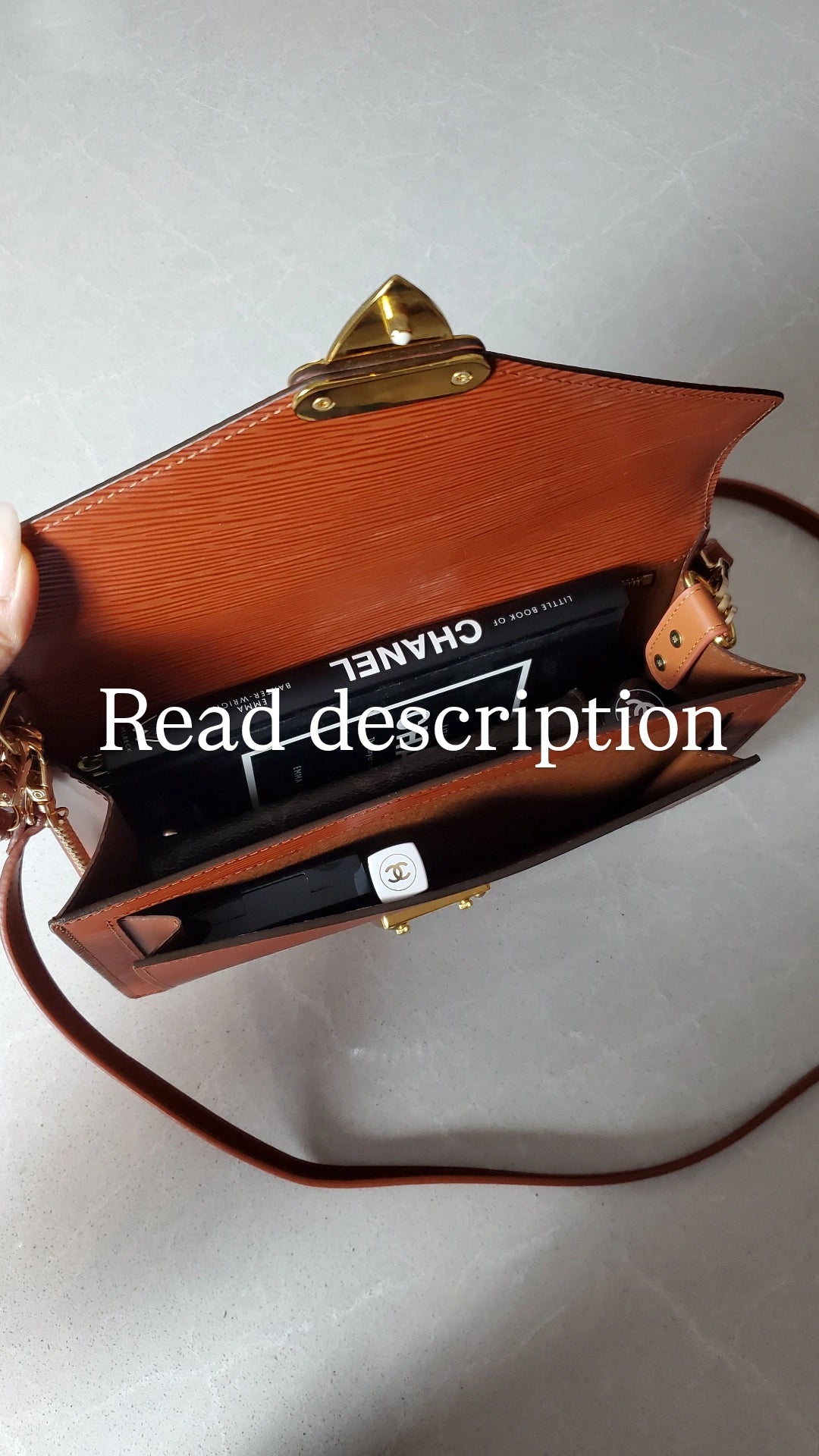 Authentic Louis Vuitton Upcycle Tan Epi Purse with Shoulder Strap