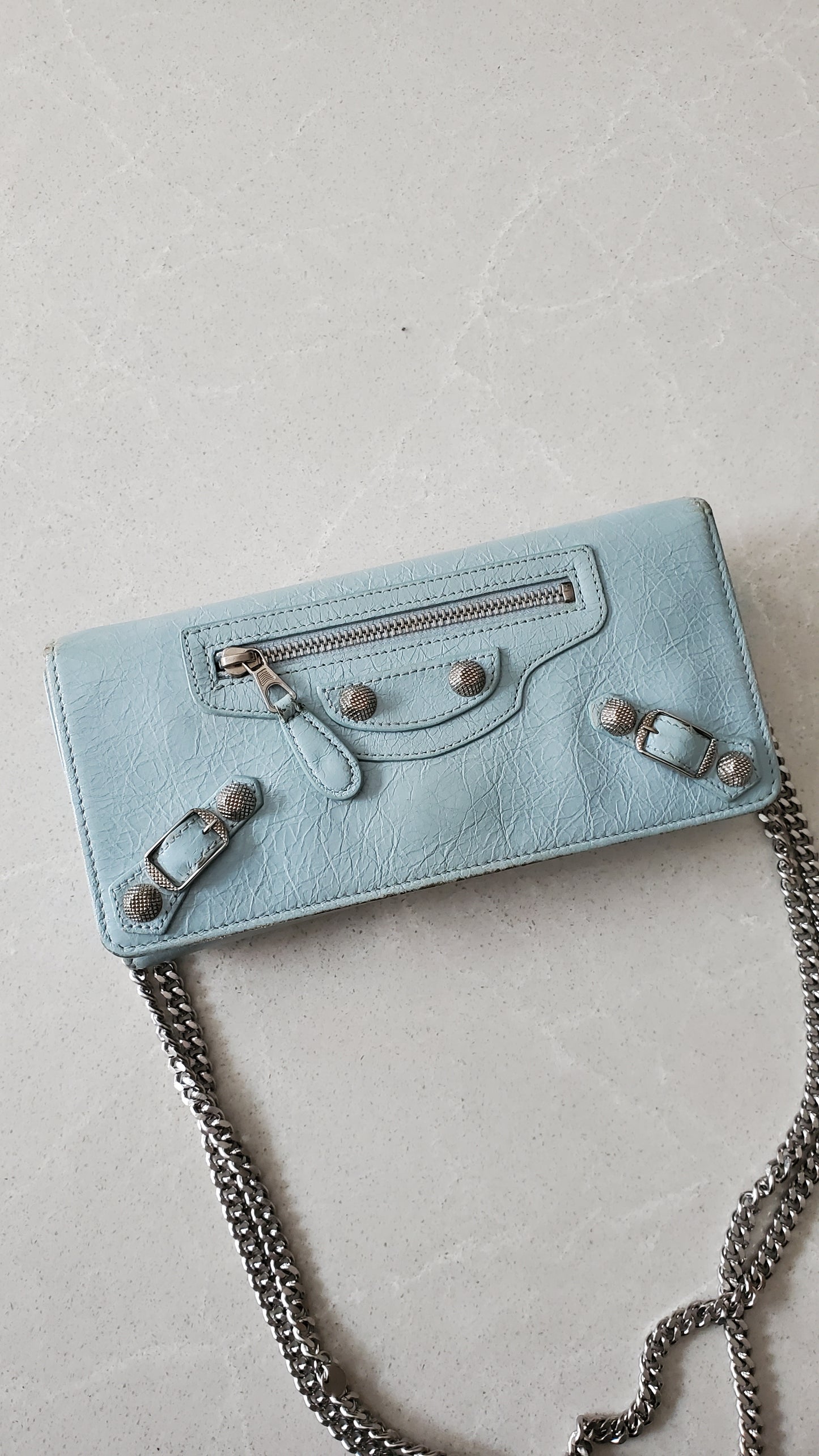 Authentic Balenciaga Upcycle Wallet on Chain