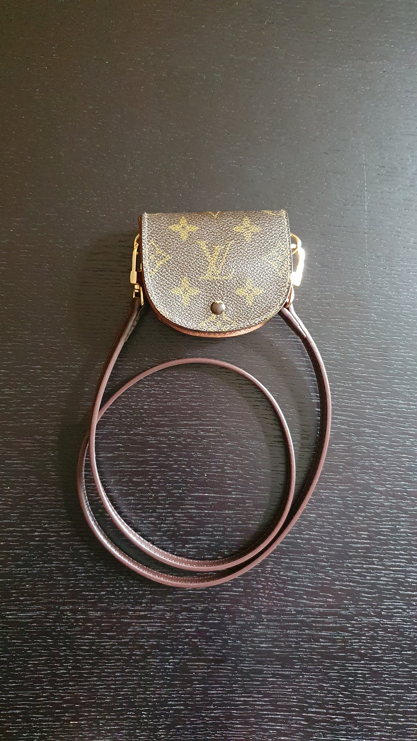 Authentic Vintage Louis Vuitton Upcycle Mini Pouch with Strap