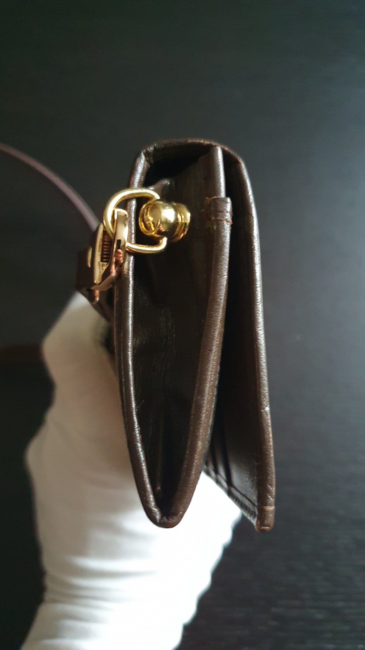 Authentic Burberry Upcycle Flap Wallet with Shoulder Strap
