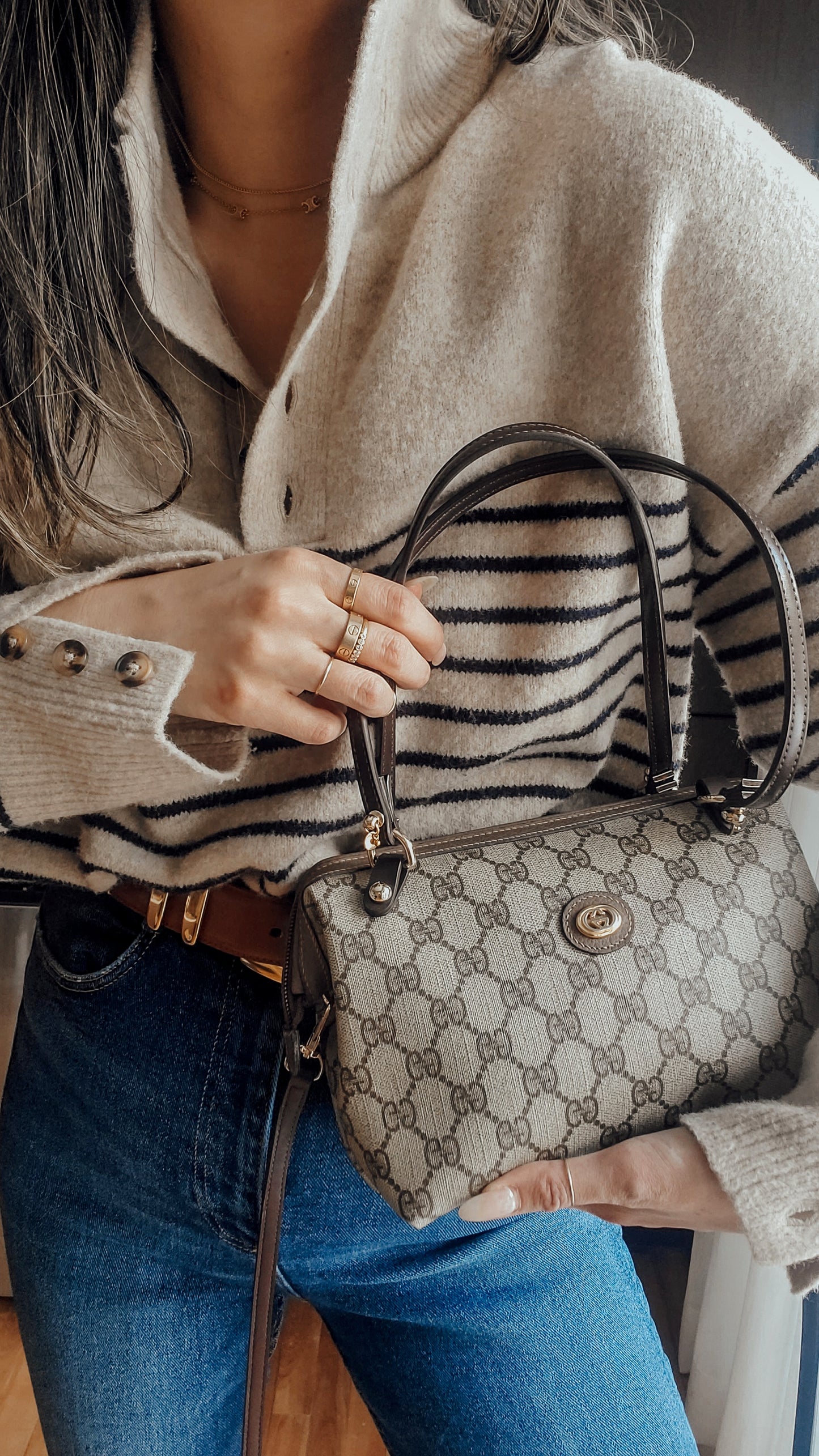 Authentic Vintage Gucci Upcycle Purse with Straps