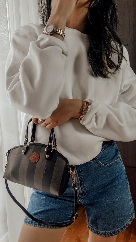 Authentic Vintage Fendi Upcycle Shoulder Purse with Straps