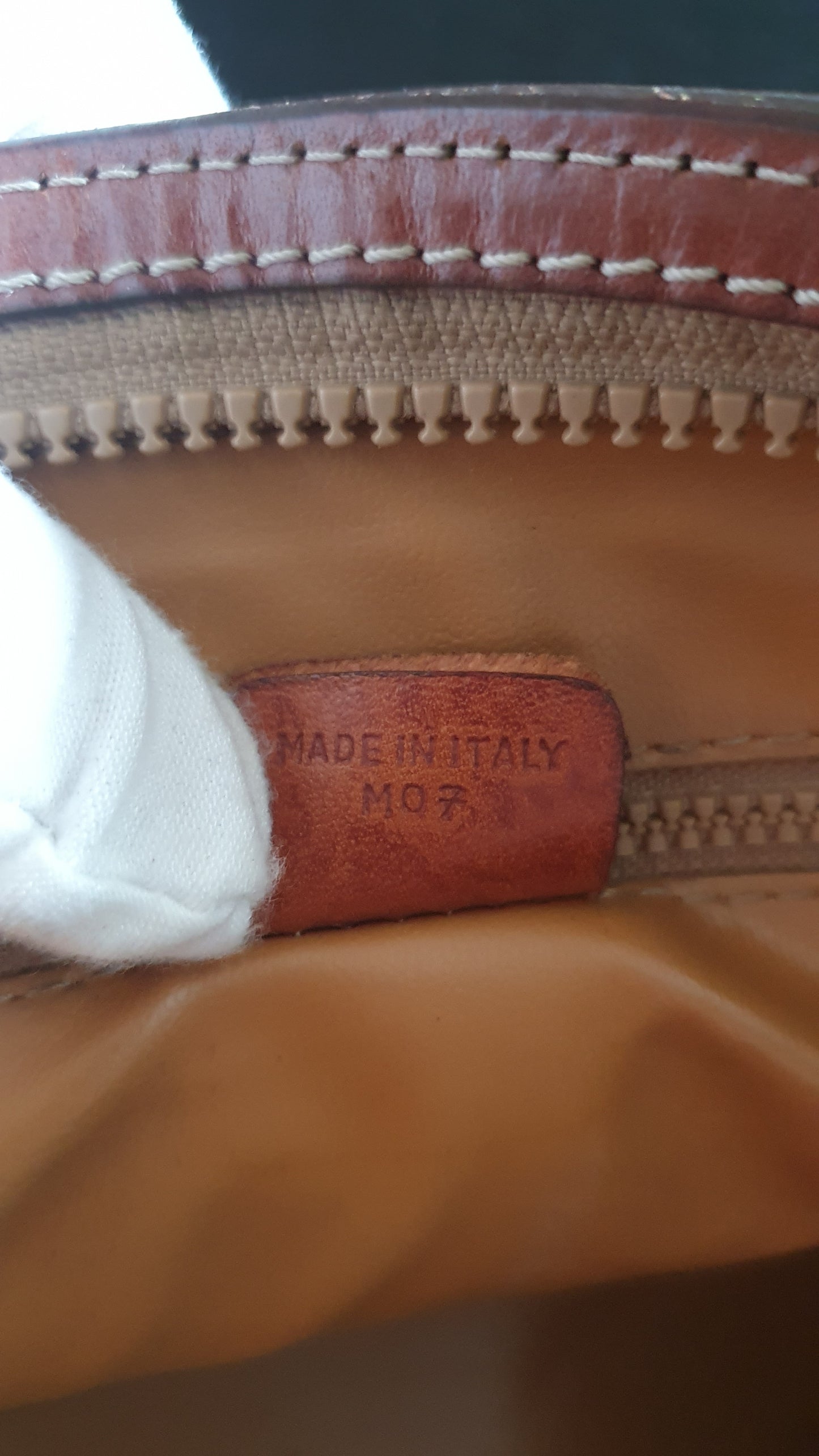 Authentic Vintage Celine Upcycle Tan/ Brown Versatile Purse with Knotted Strap