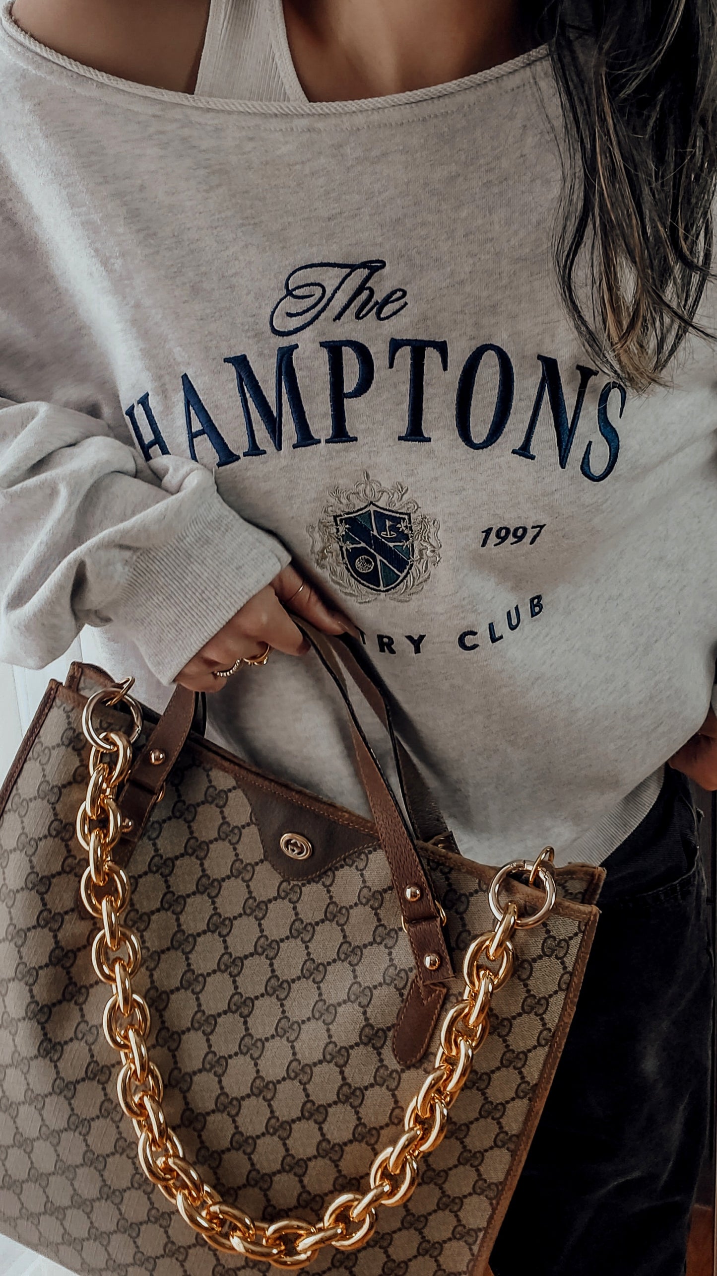 Authentic Vintage Gucci Upcycle Shoulder Purse with Handle Straps