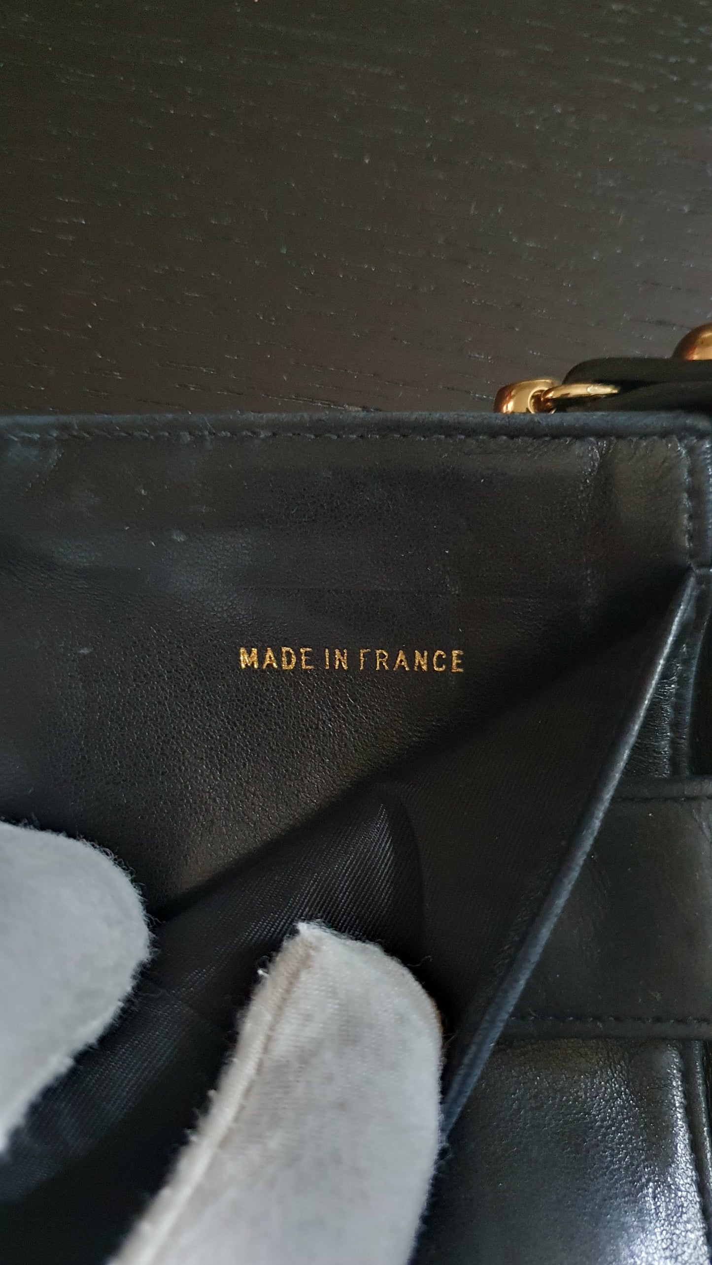 Authentic Chanel Upcycle Small Black Wallet with Strap & Chain