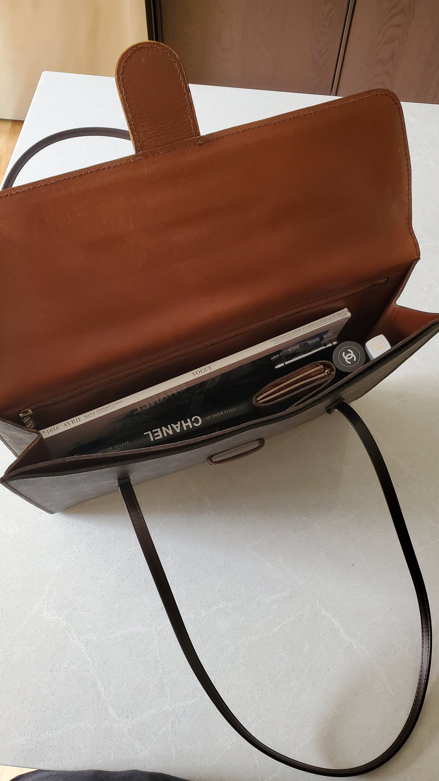 *Rare* Authentic Vintage Louis Vuitton Upcycle Brown Versatile Purse with Handle Straps