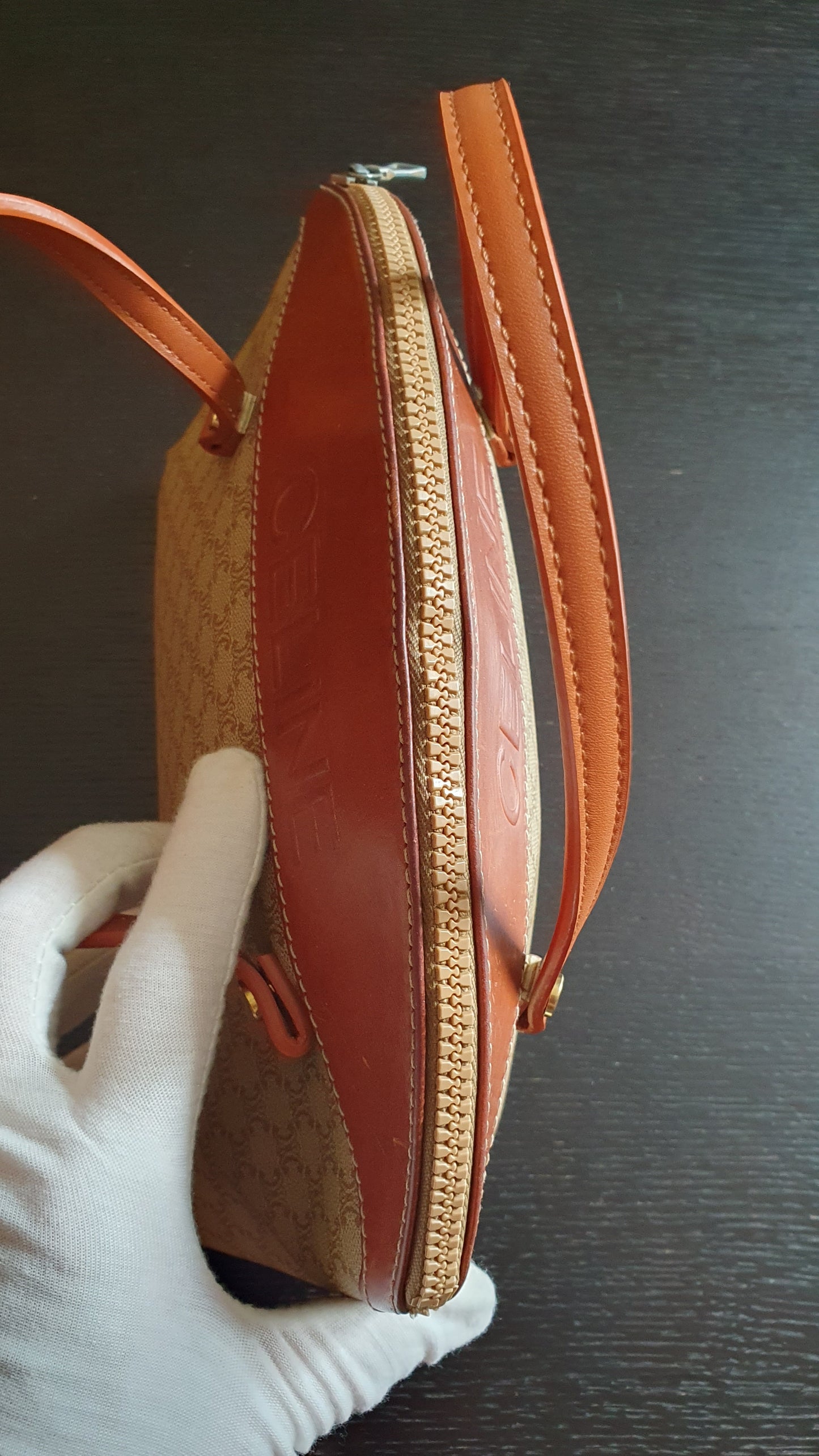 Authentic Vintage Celine Upcycle Purse with Two Handles
