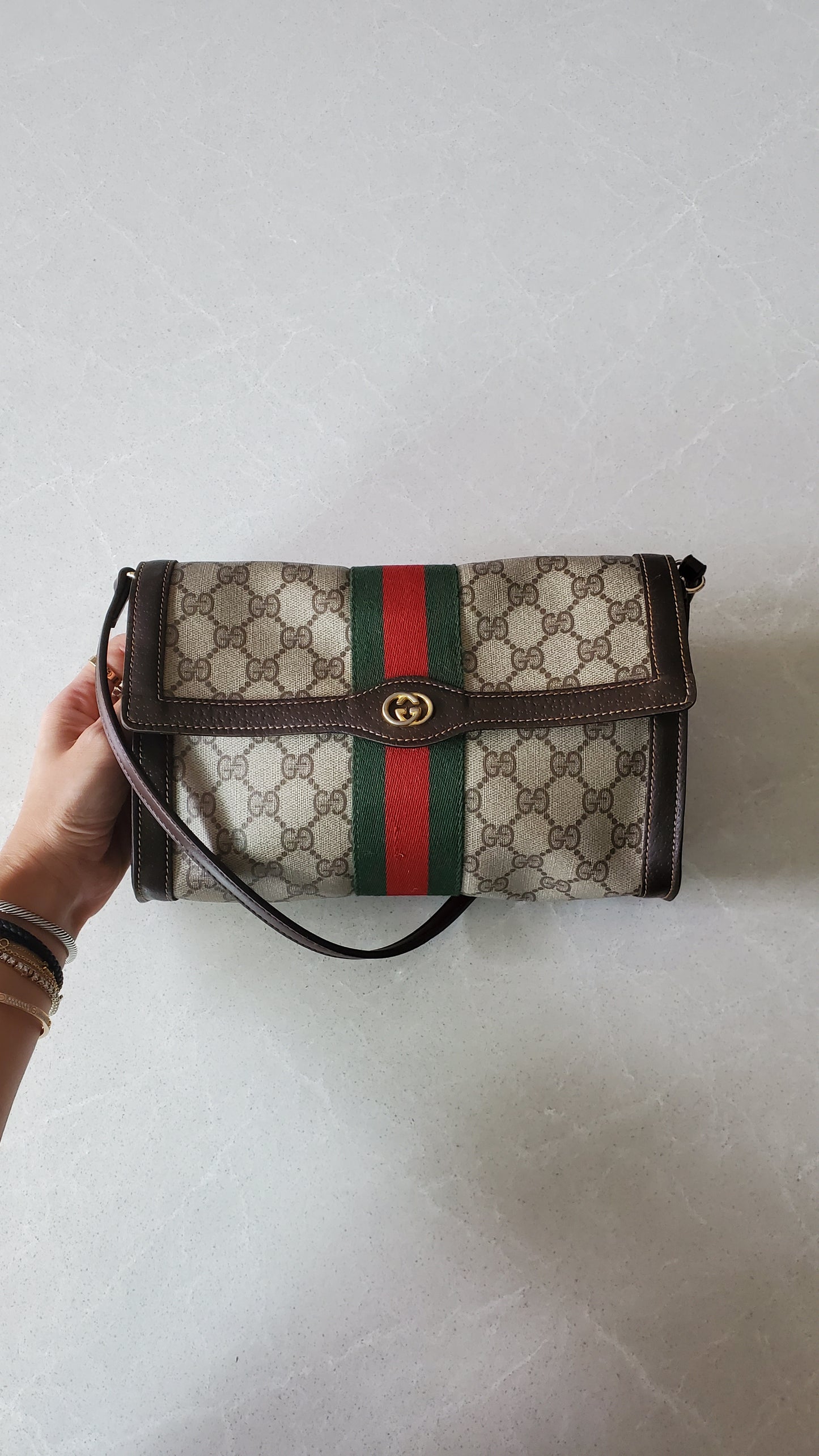 Authentic Vintage Gucci Upcycle Purse with Shoulder Strap (2/2)