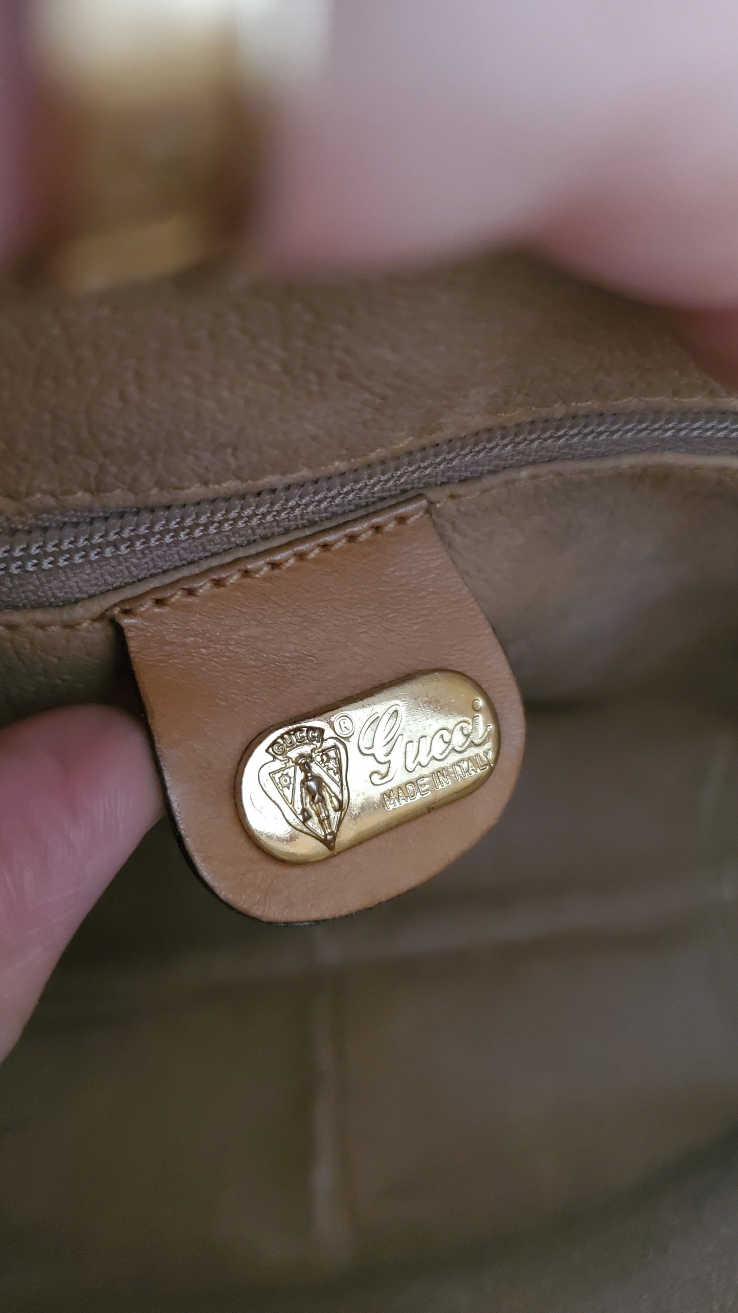 Authentic Vintage Gucci Upcycle Shoulder Purse on Chain/ Strap