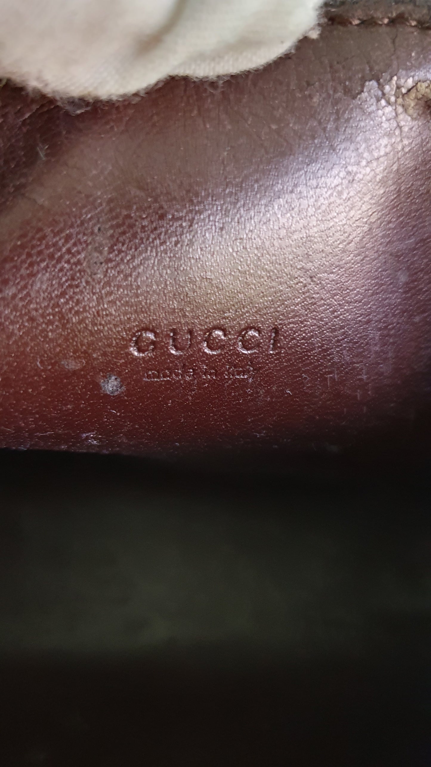 Authentic Gucci Upcycle Brown Purse with Two Handles