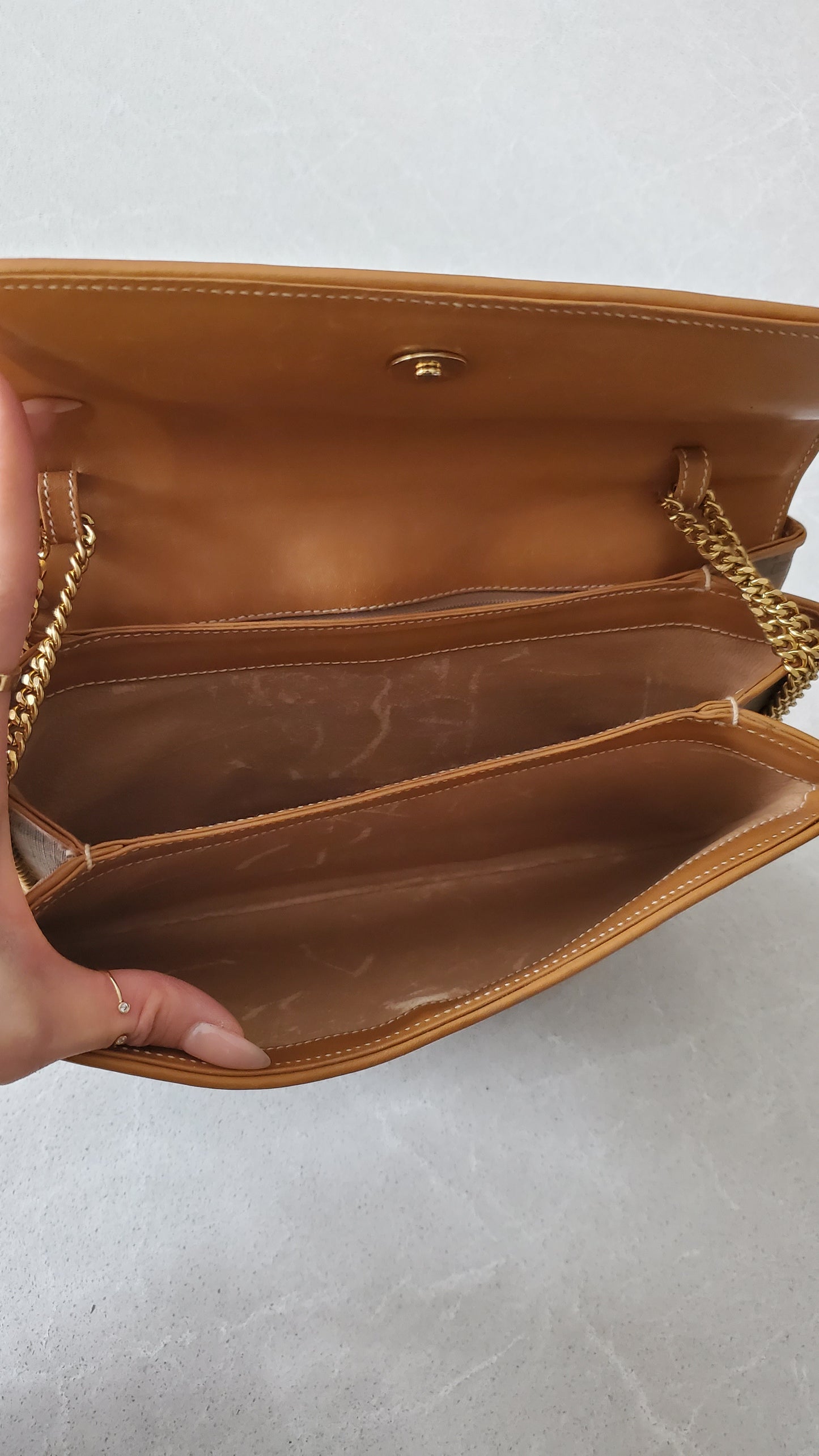 Authentic Vintage Gucci Upcycle 3 Compartments Purse on Chains