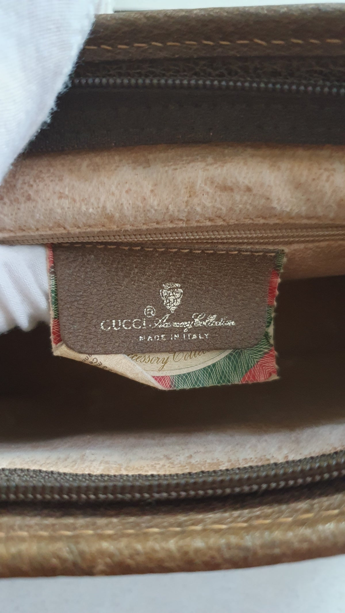 Authentic Vintage Gucci Upcycle Brown Purse with Straps and Chain
