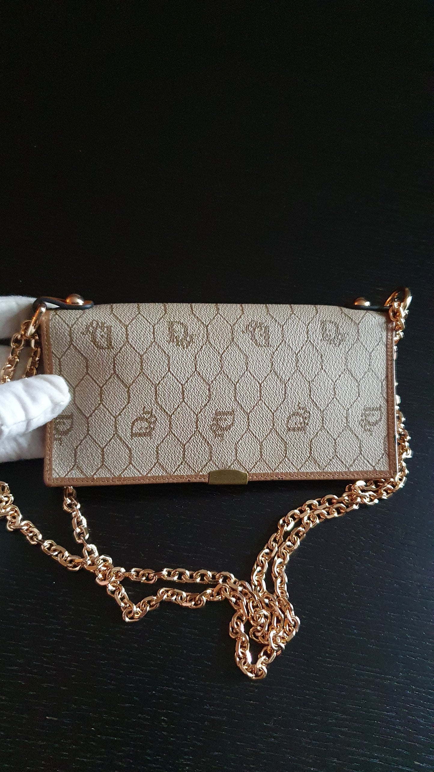 Authentic Vintage Dior Upcycle Wallet with Versatile Chain