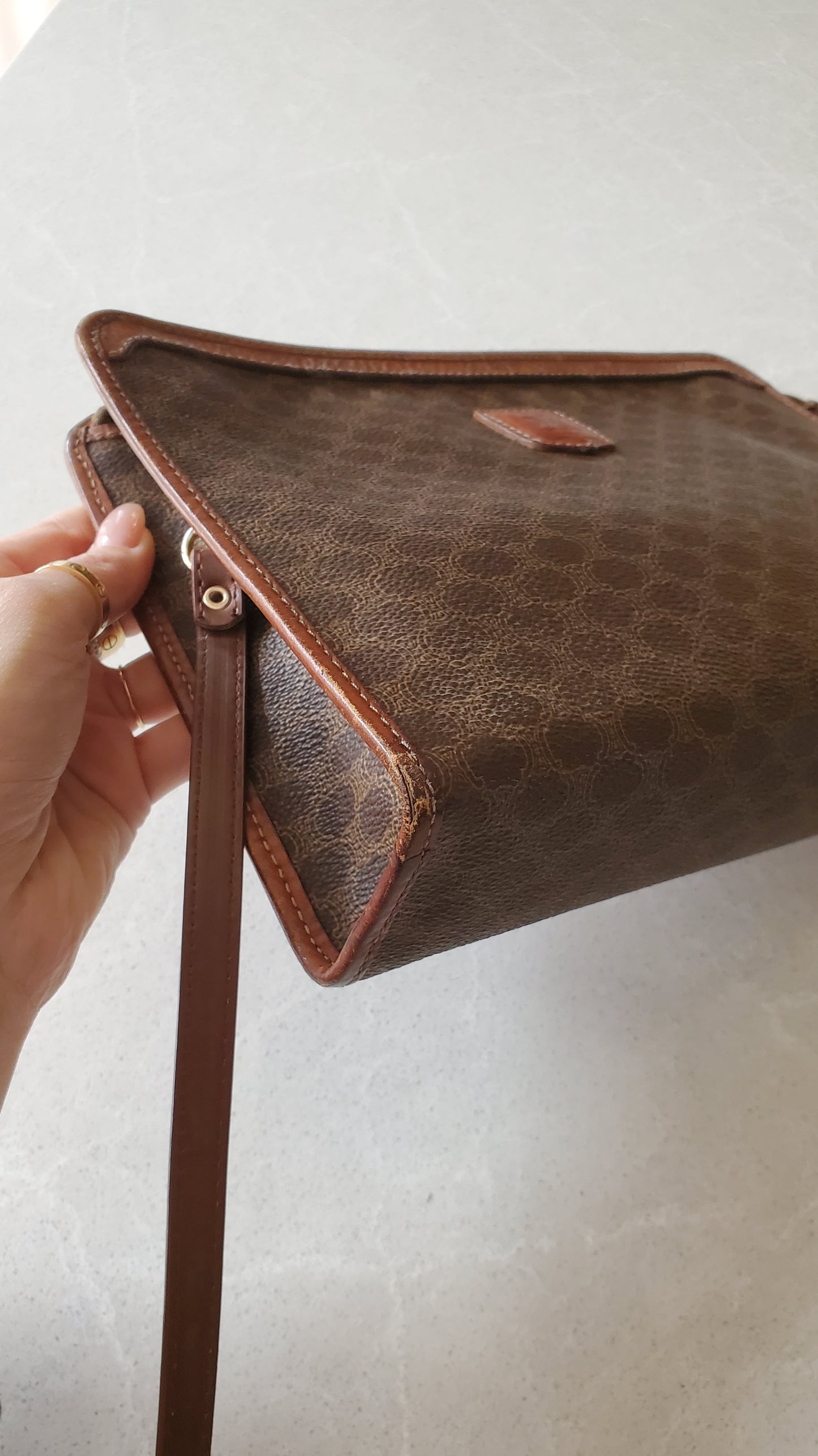 Authentic Vintage Celine Upcycle Purse on Strap