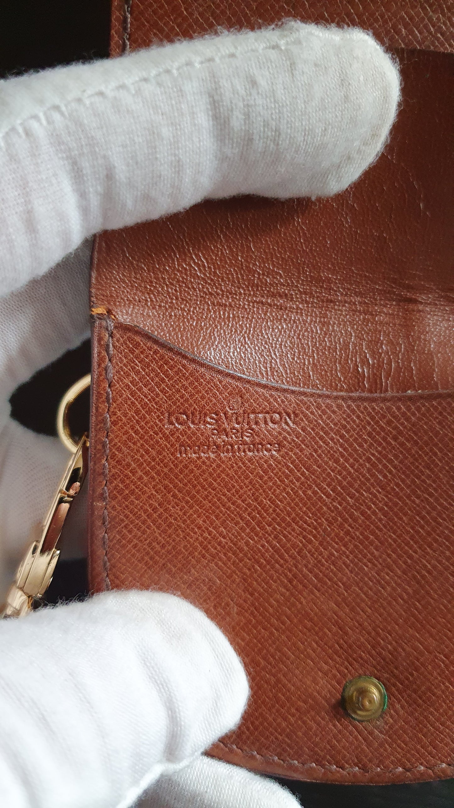Authentic Vintage Louis Vuitton Upcycle Mini Pouch with Strap