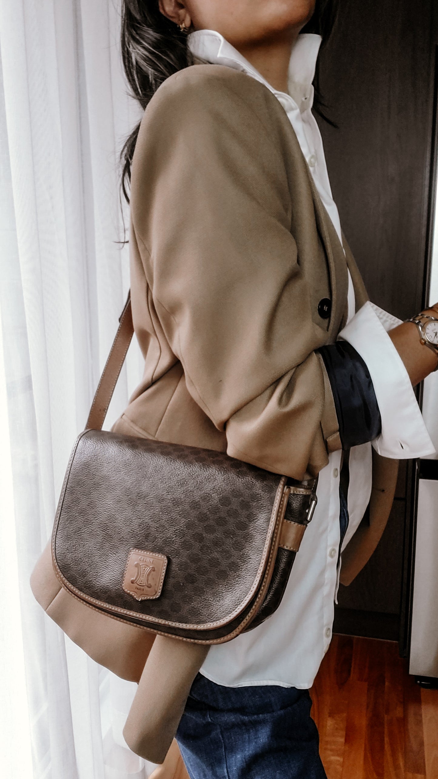 Authentic Vintage Celine Brown Purse