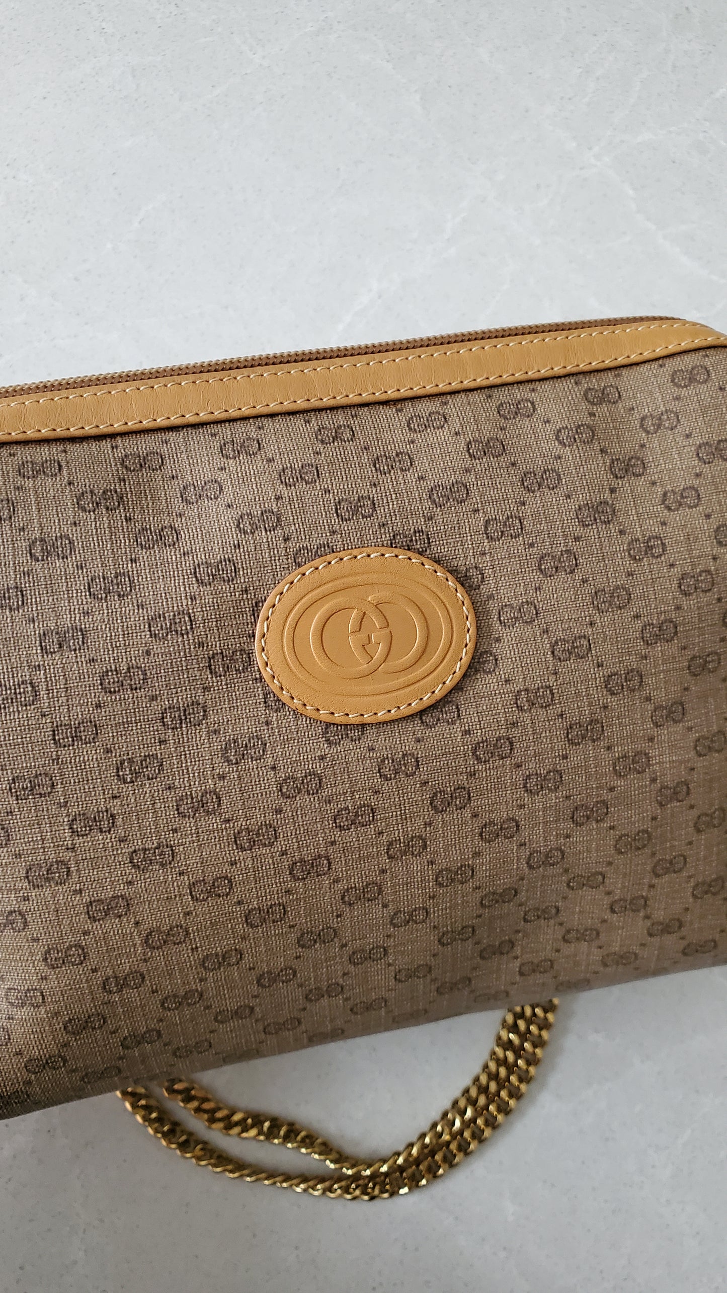 Authentic Vintage Gucci Upcycle Purse on Chain