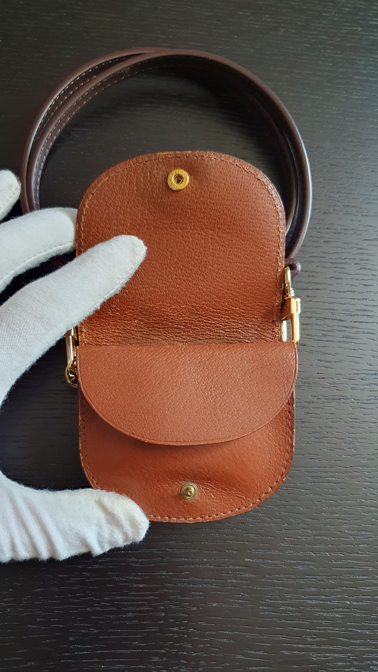 Authentic Vintage Louis Vuitton Upcycle Mini Pouch with Strap