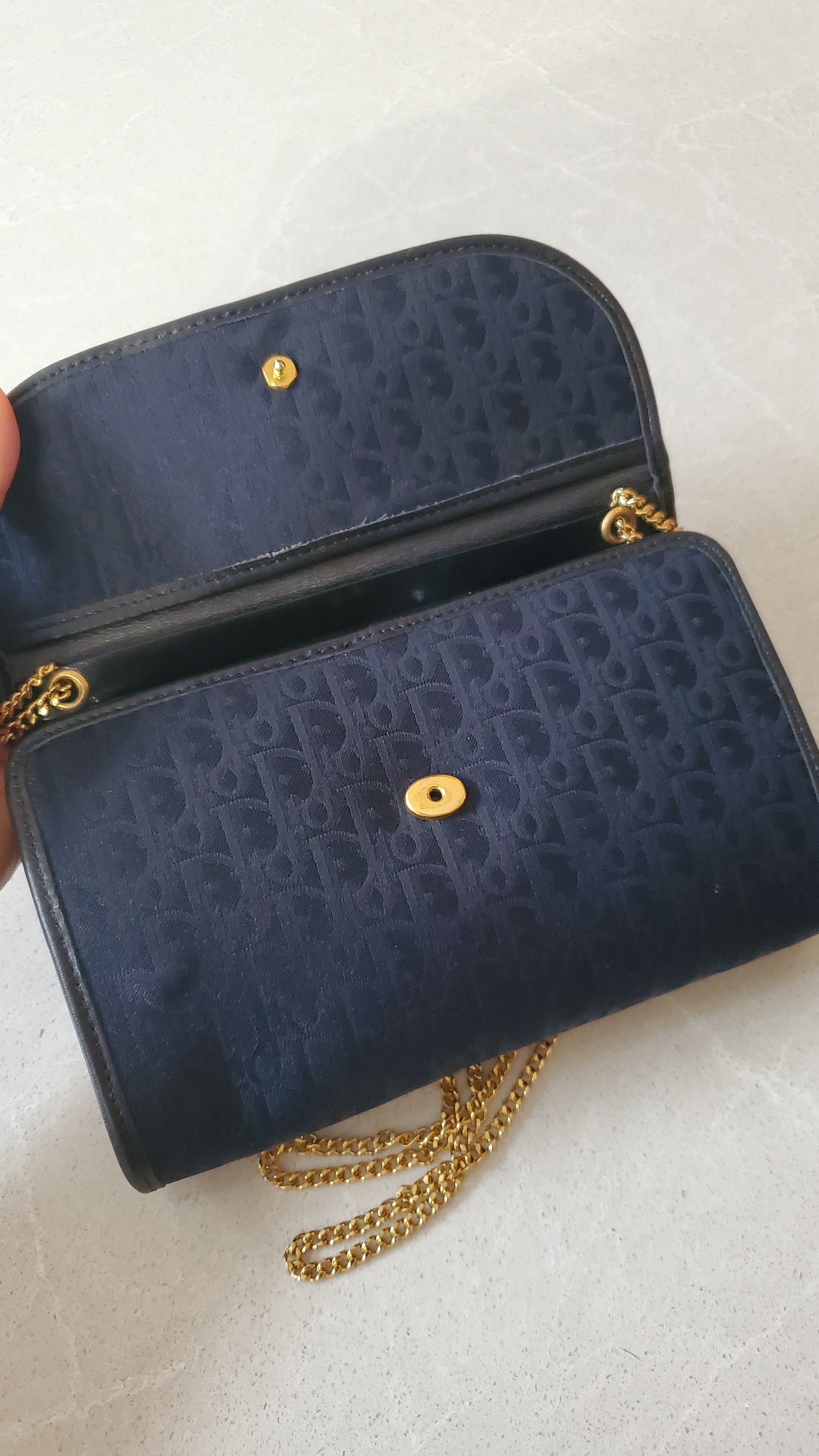 *Rare* Authentic Vintage Dior Navy Purse