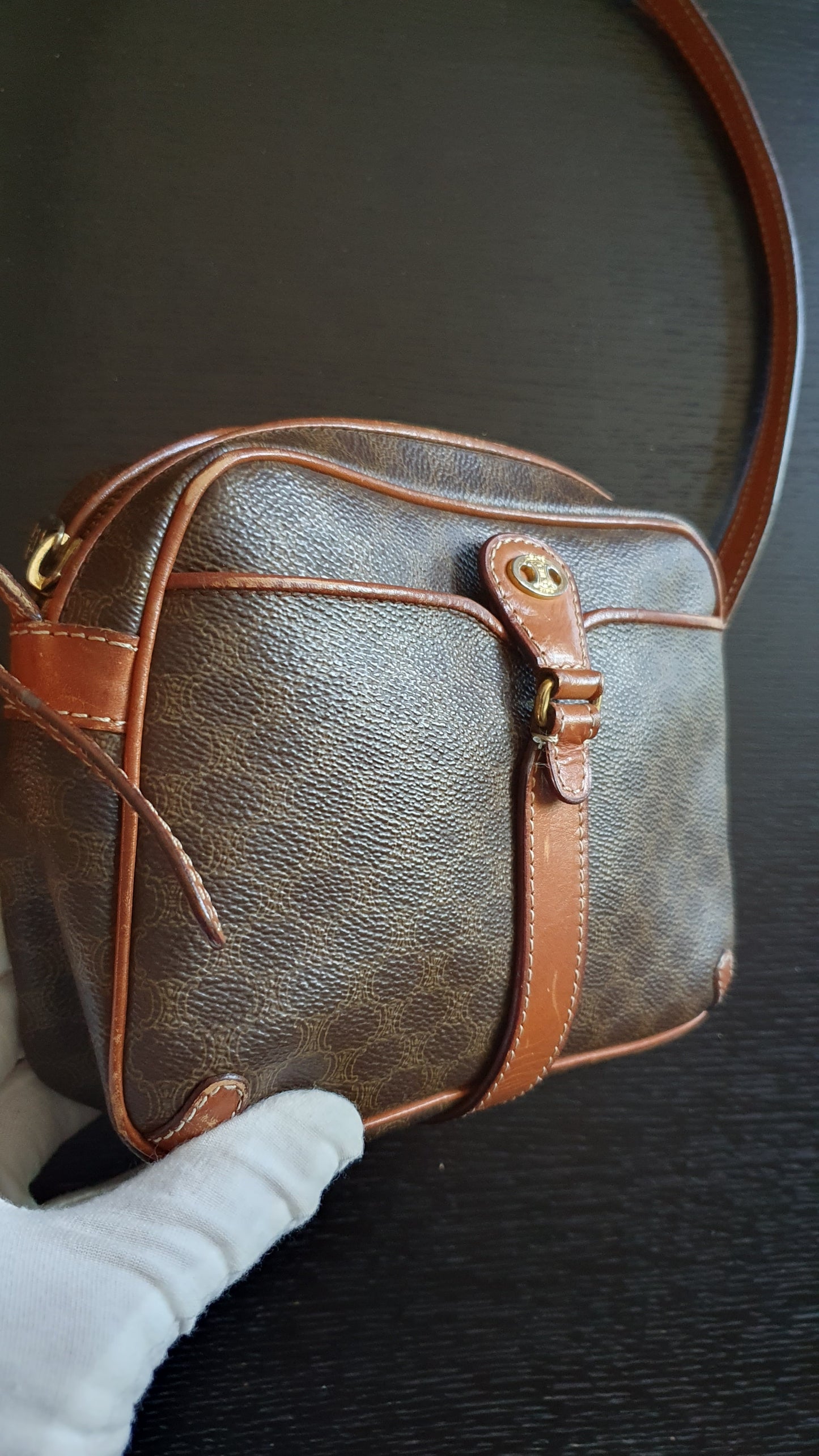 Authentic Vintage Celine Brown Purse (S)