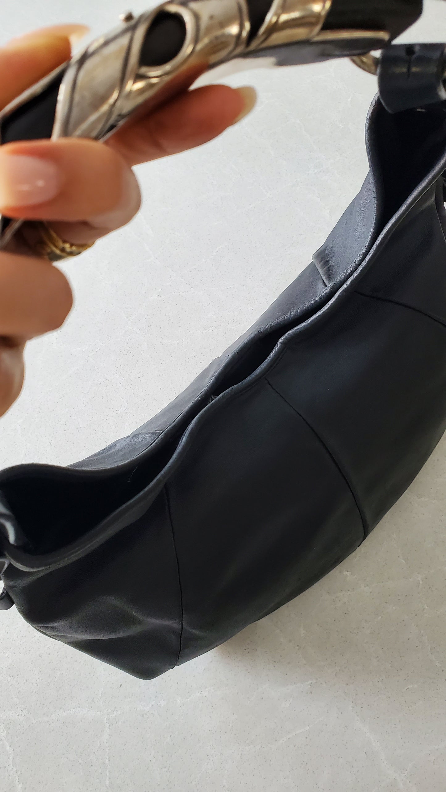 Authentic Vintage Saint Laurent Mombasa Black Iconic 00s It-Bag