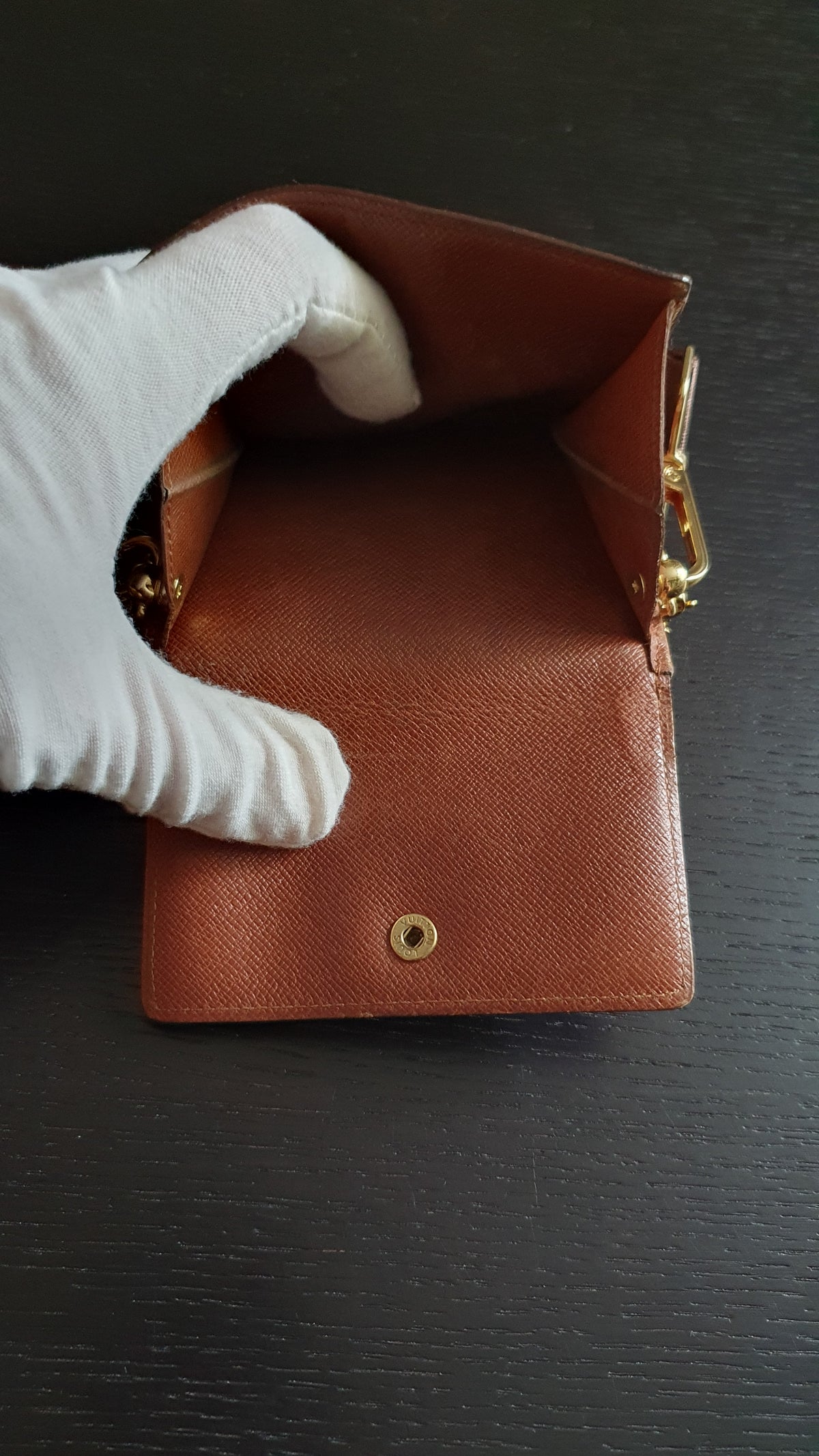 Authentic Vintage Louis Vuitton (5) Upcycle Small Wallet on Chain & Strap