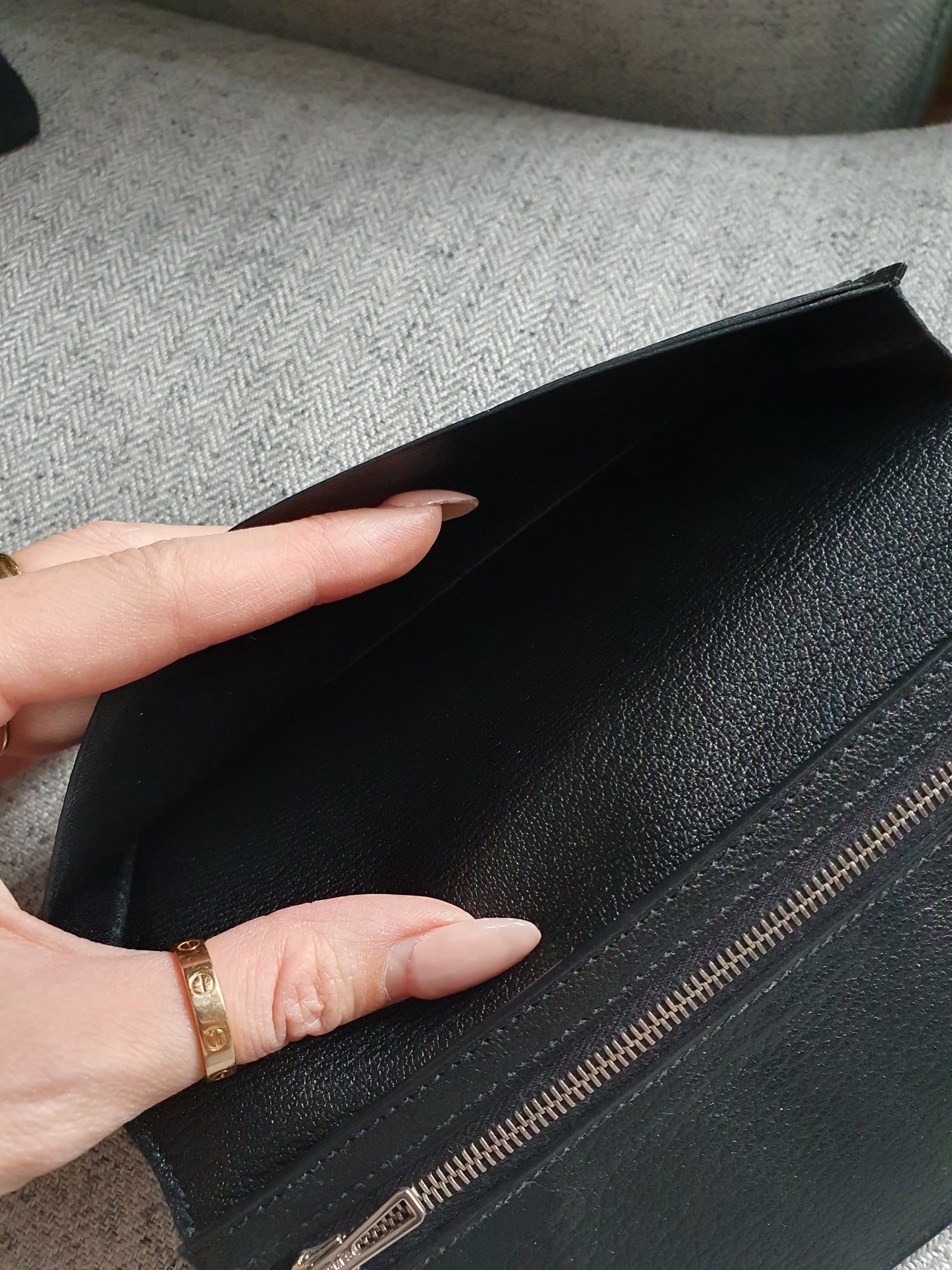 *New Drop* Authentic Hermès Bearn Black Veau Epsom Wallet