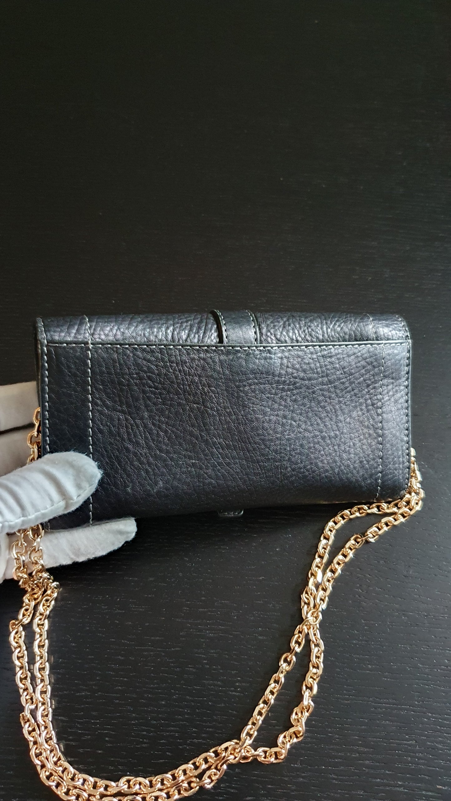 Authentic Celine Upcycle Wallet with Versatile Chain
