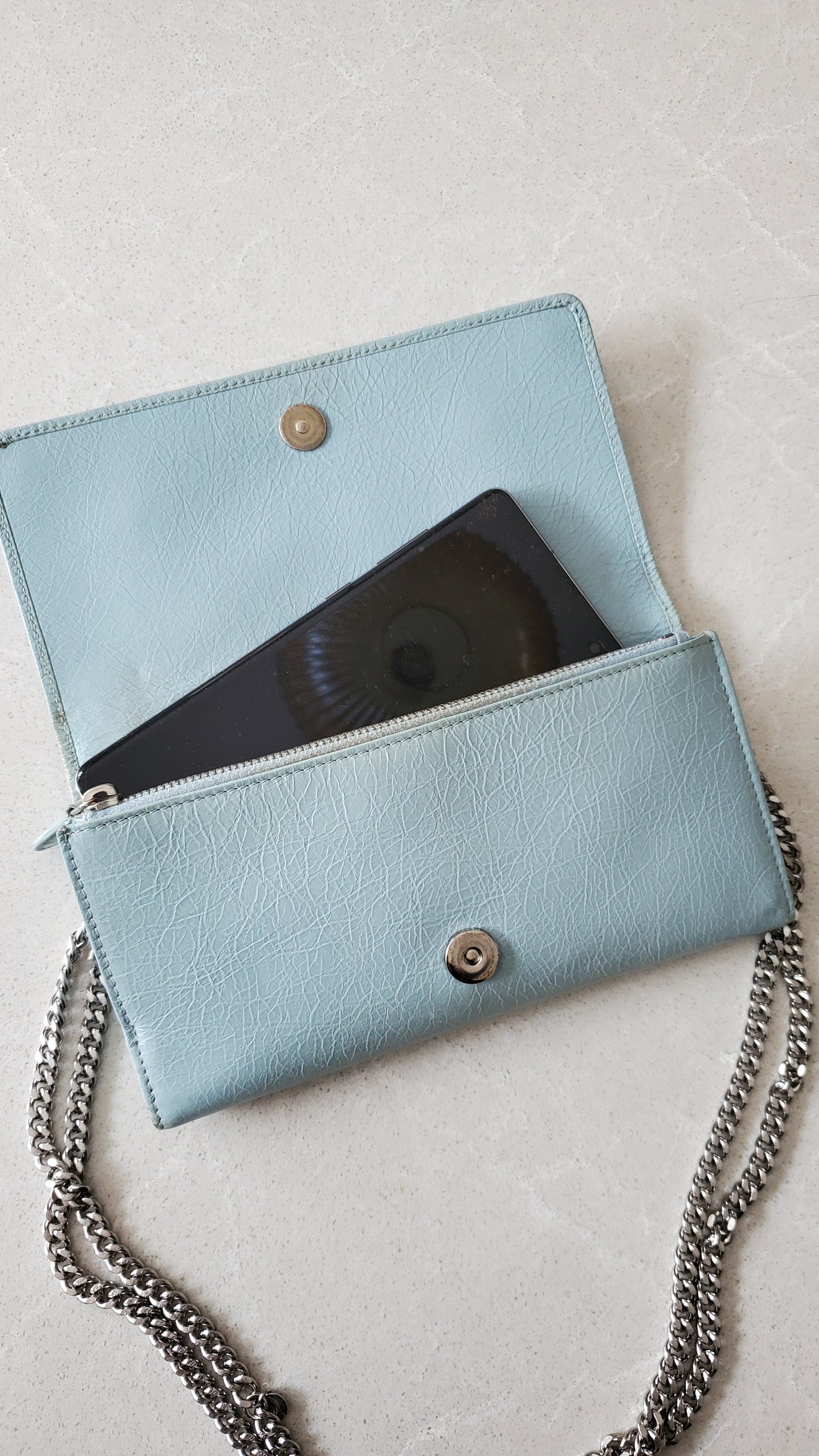 Authentic Balenciaga Upcycle Wallet on Chain