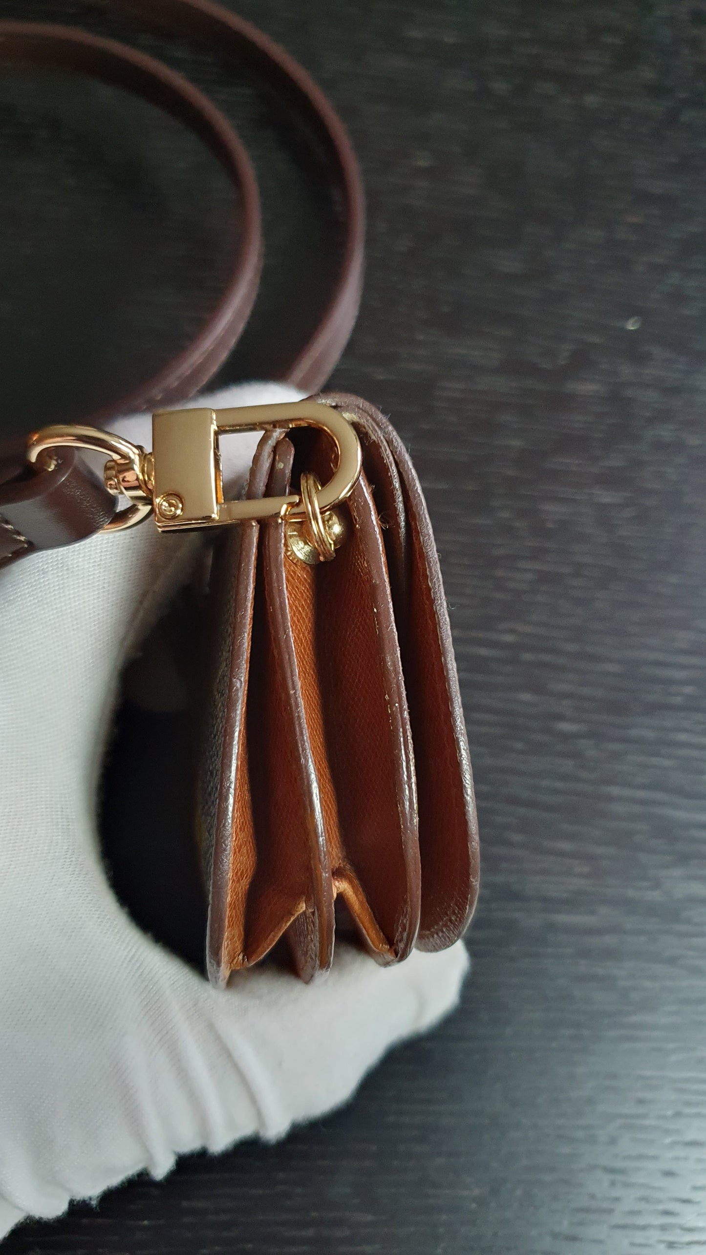 Authentic Vintage Louis Vuitton Upcycle Mini Pouch with Strap