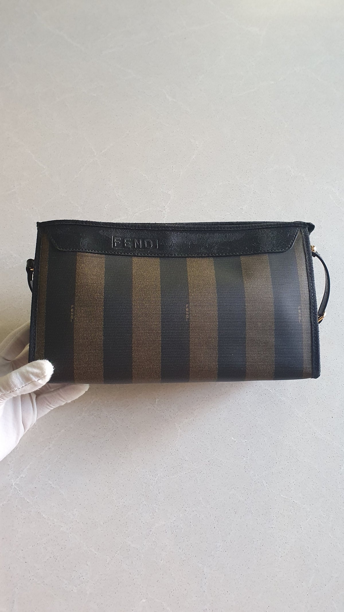 Authentic Vintage Fendi Medium Size Shoulder Purse with Strap