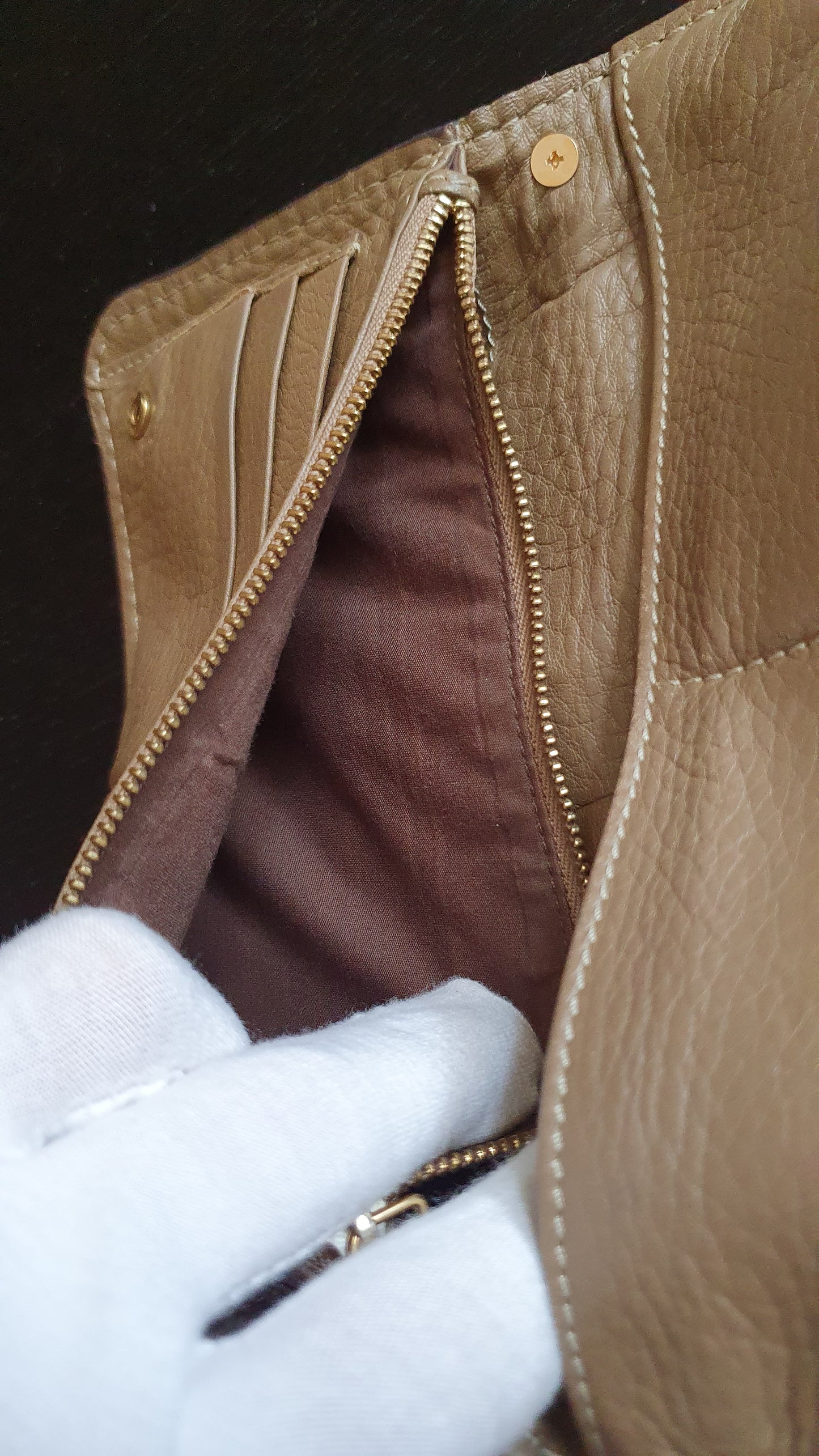 Authentic Chloé Upcycle Leather Wallet with Versatile Chain
