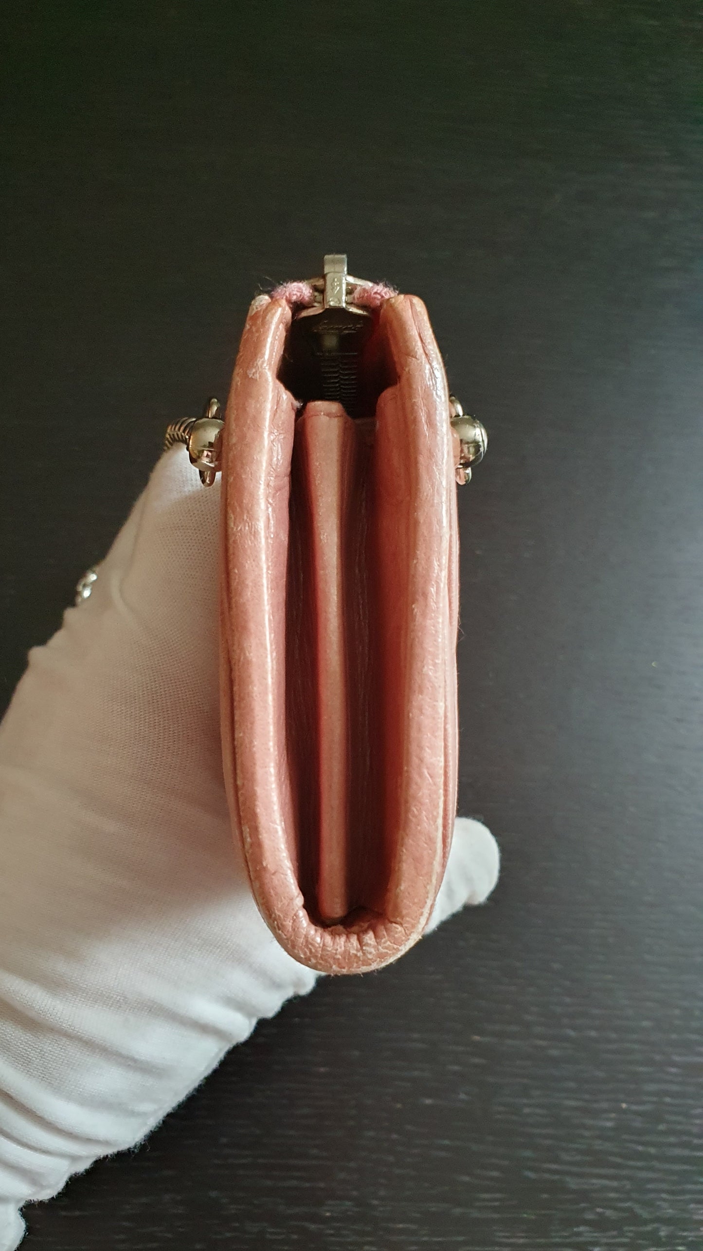 Authentic Miu Miu Upcycle Pink Zip Wallet with Shoulder Chains