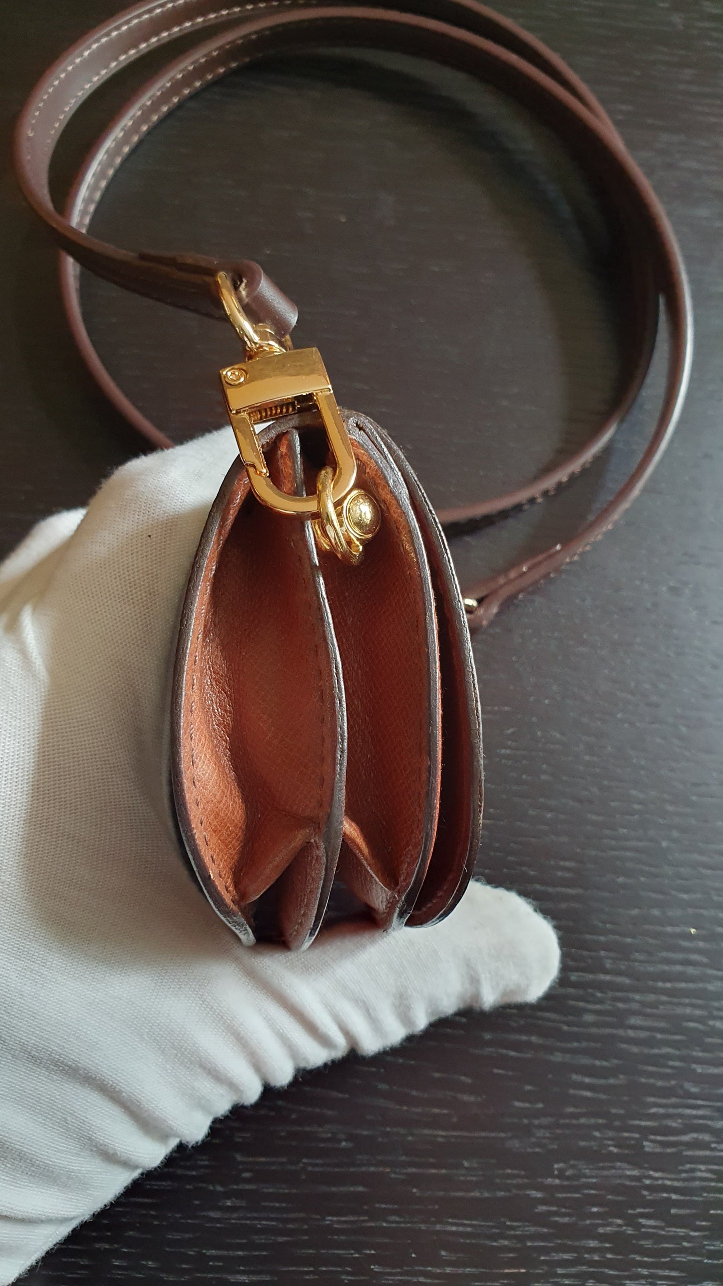 Authentic Vintage Louis Vuitton Upcycle Mini Pouch with Strap