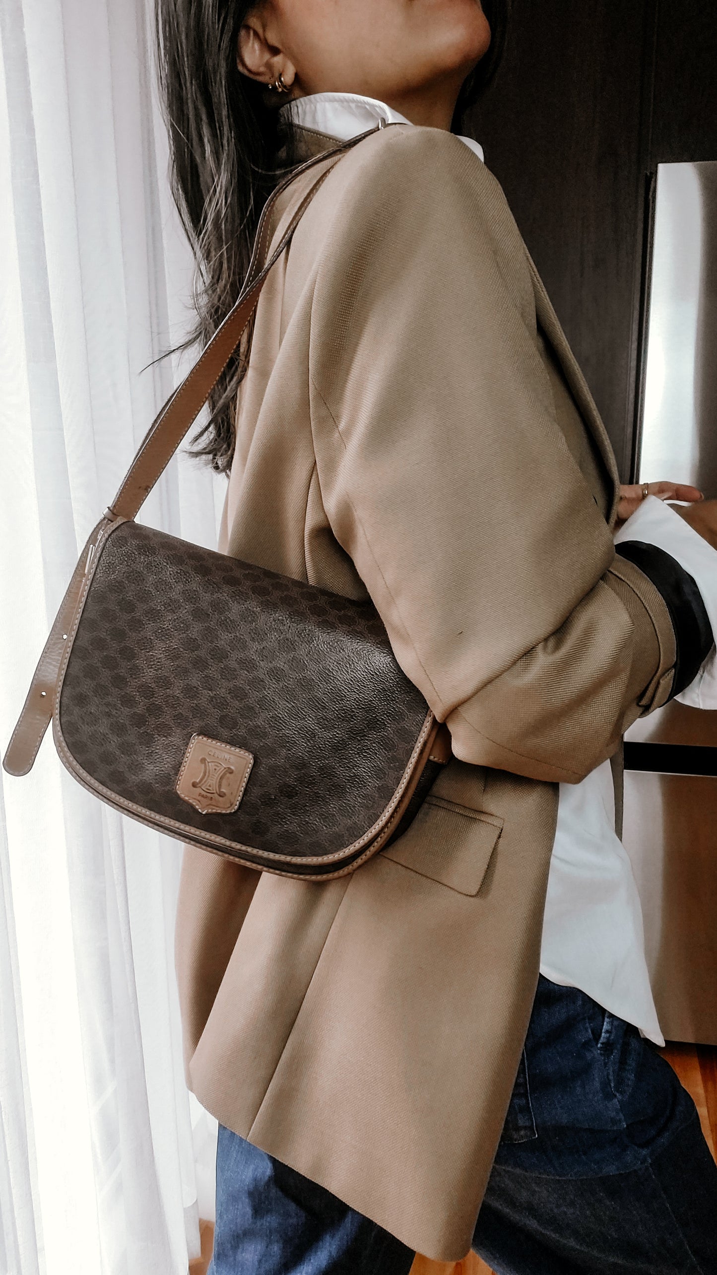 Authentic Vintage Celine Brown Purse