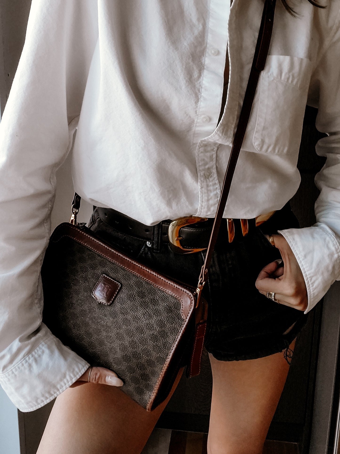Authentic Vintage Celine Upcycle Purse on Strap